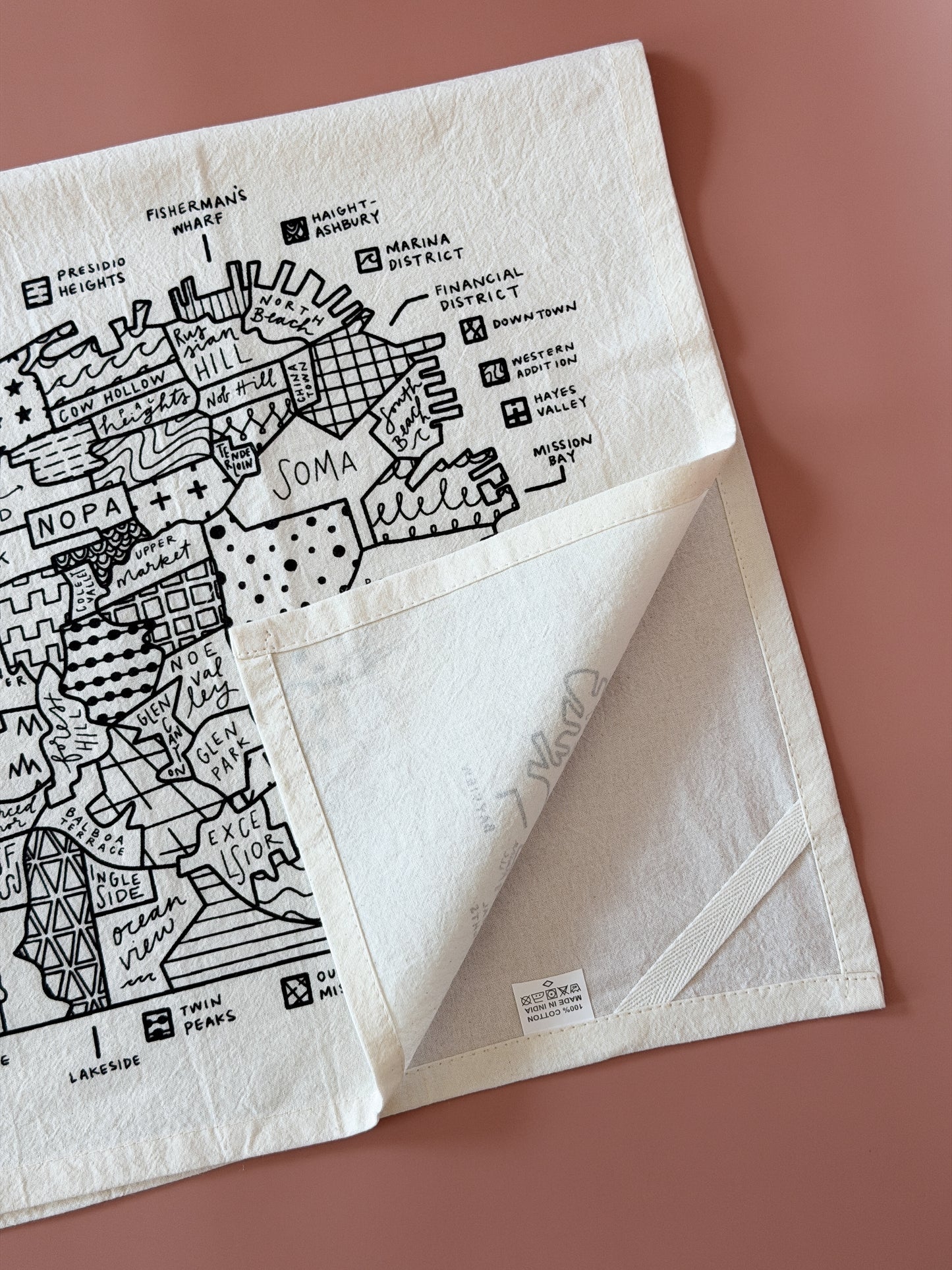San Francisco Map Tea Towel