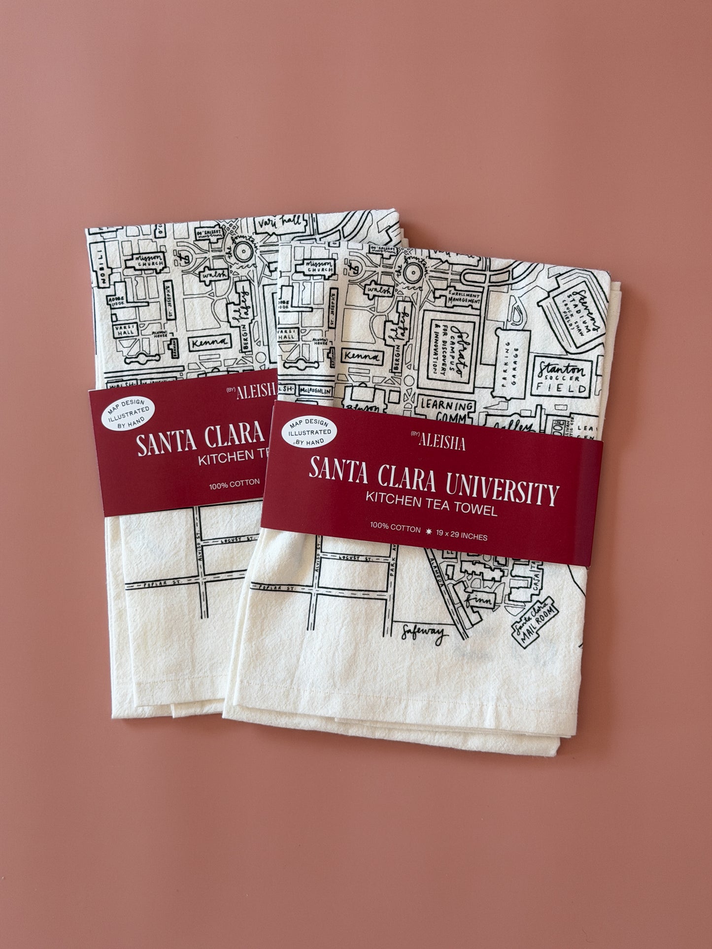 Santa Clara University Tea Towel