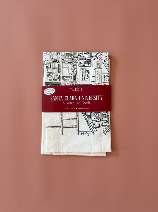 Santa Clara University Tea Towel