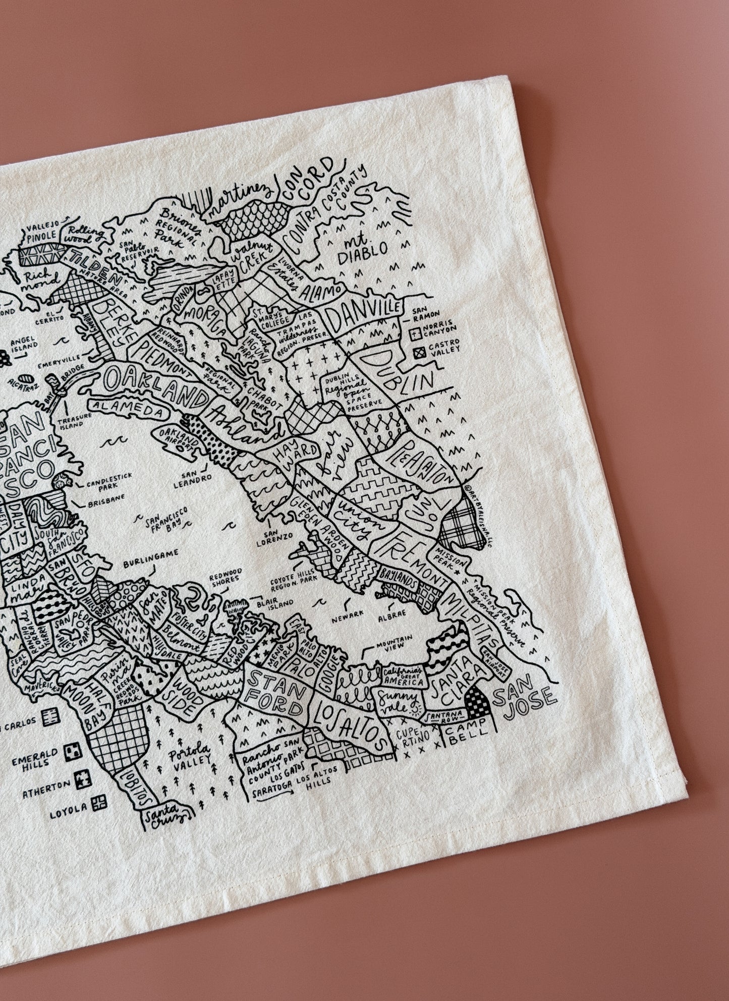 Bay Area Tea Towel