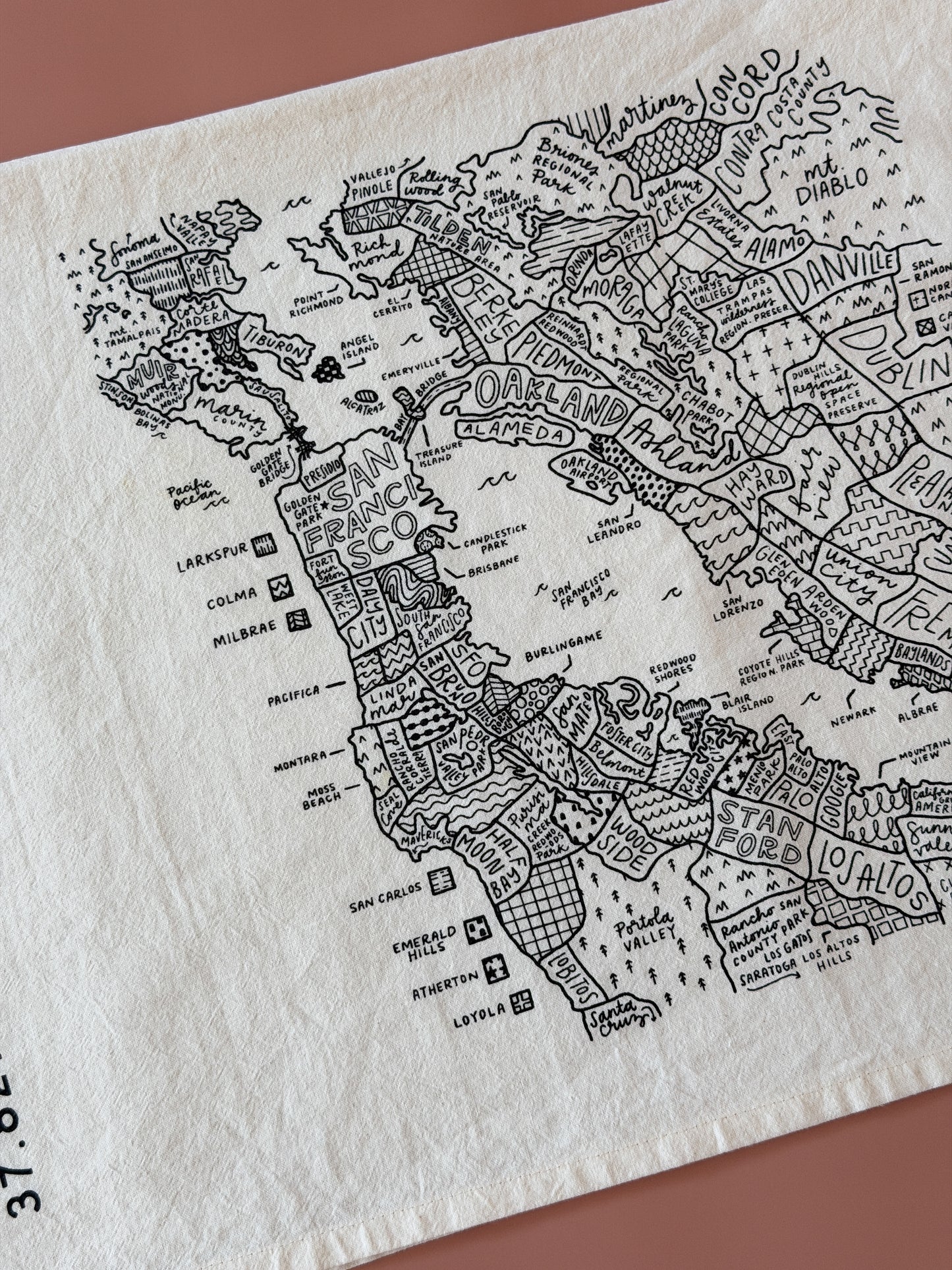 Bay Area Tea Towel