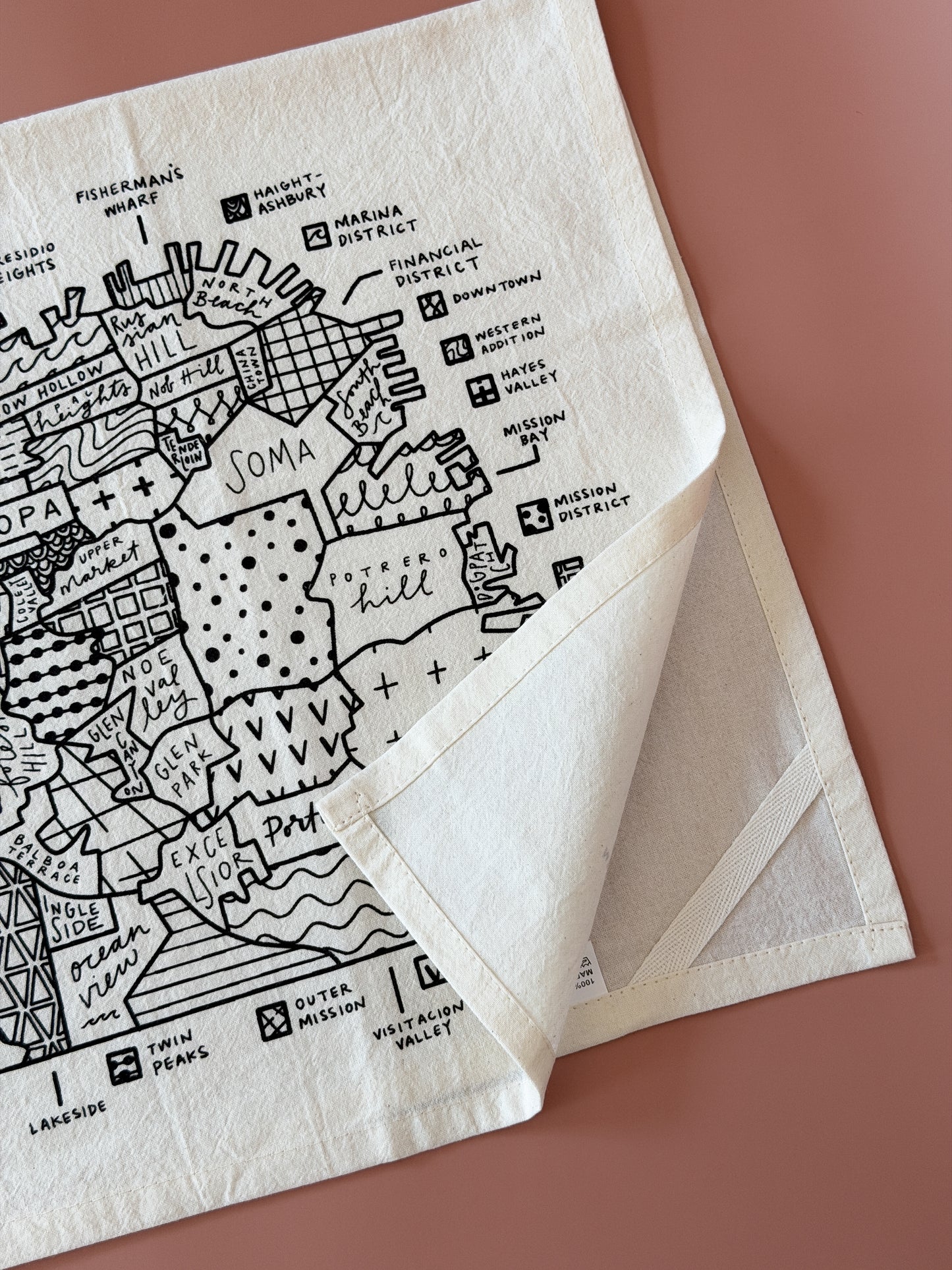 San Francisco Map Tea Towel