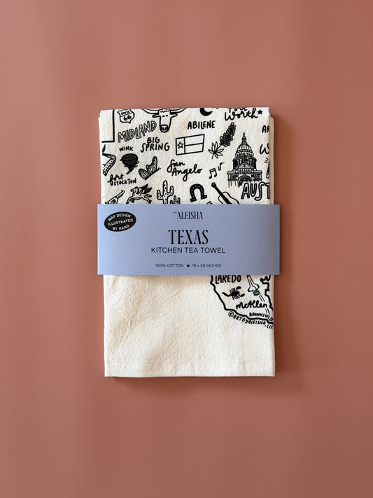 State of Texas Tea Towel