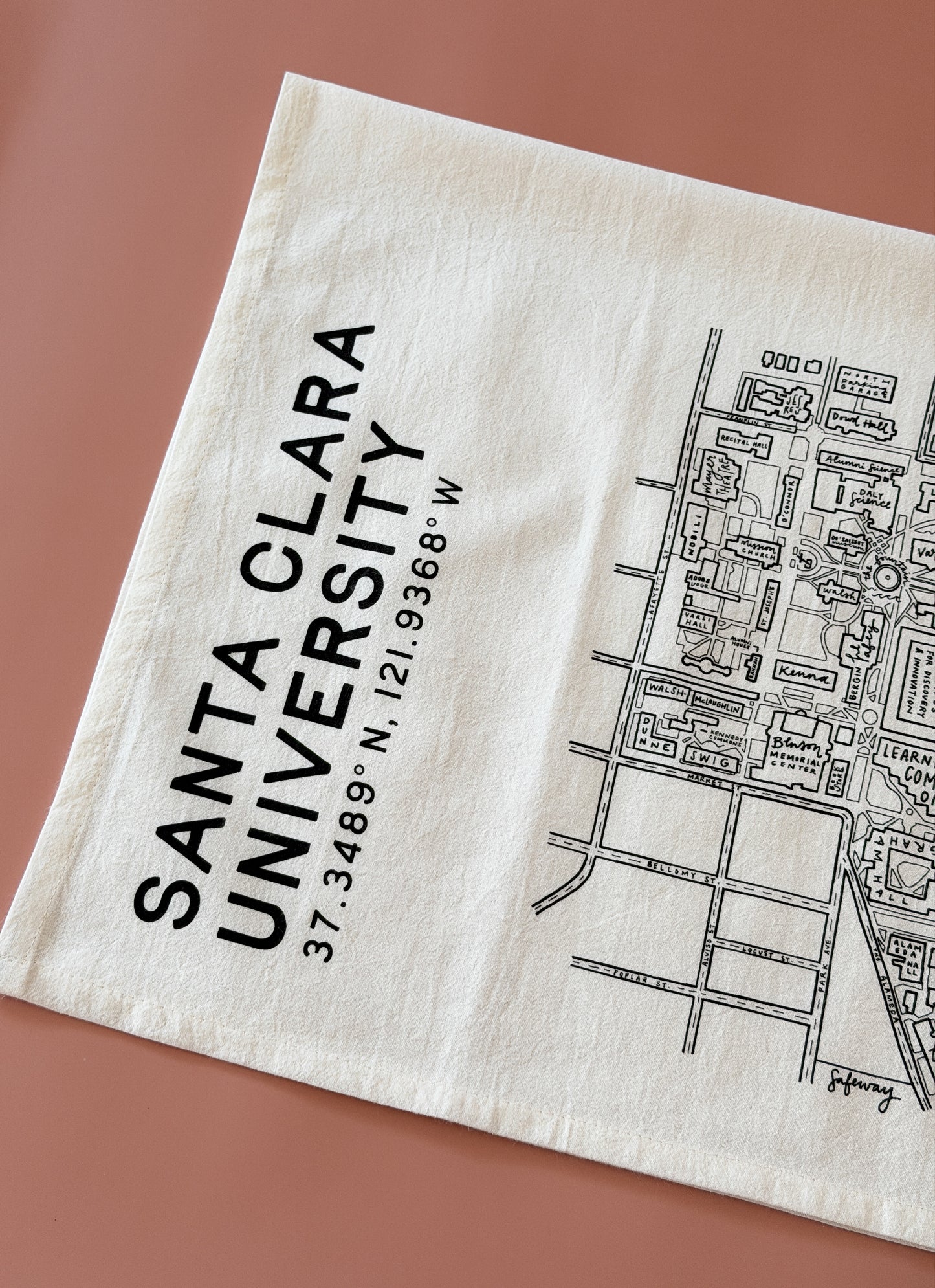 Santa Clara University Tea Towel
