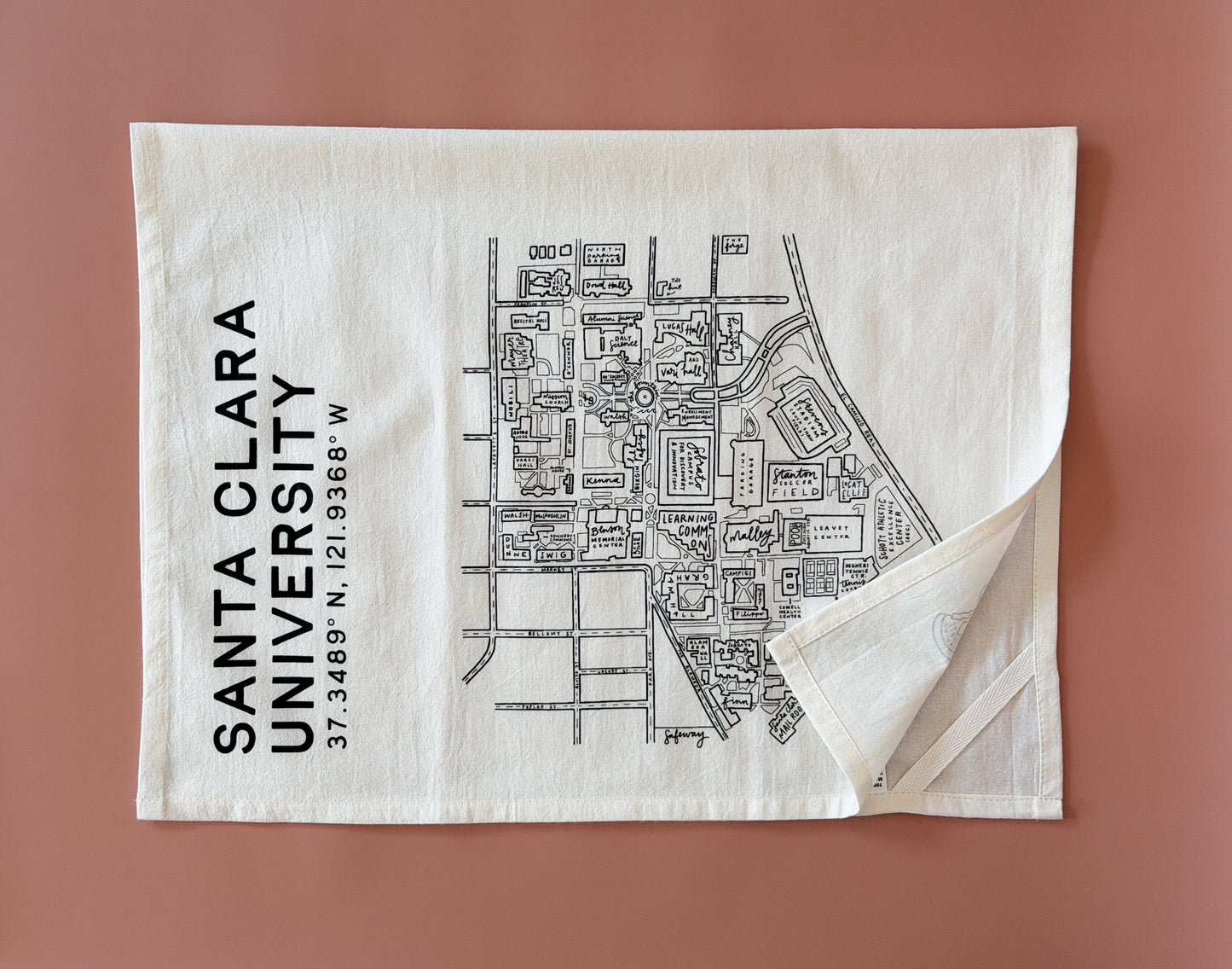 Santa Clara University Tea Towel