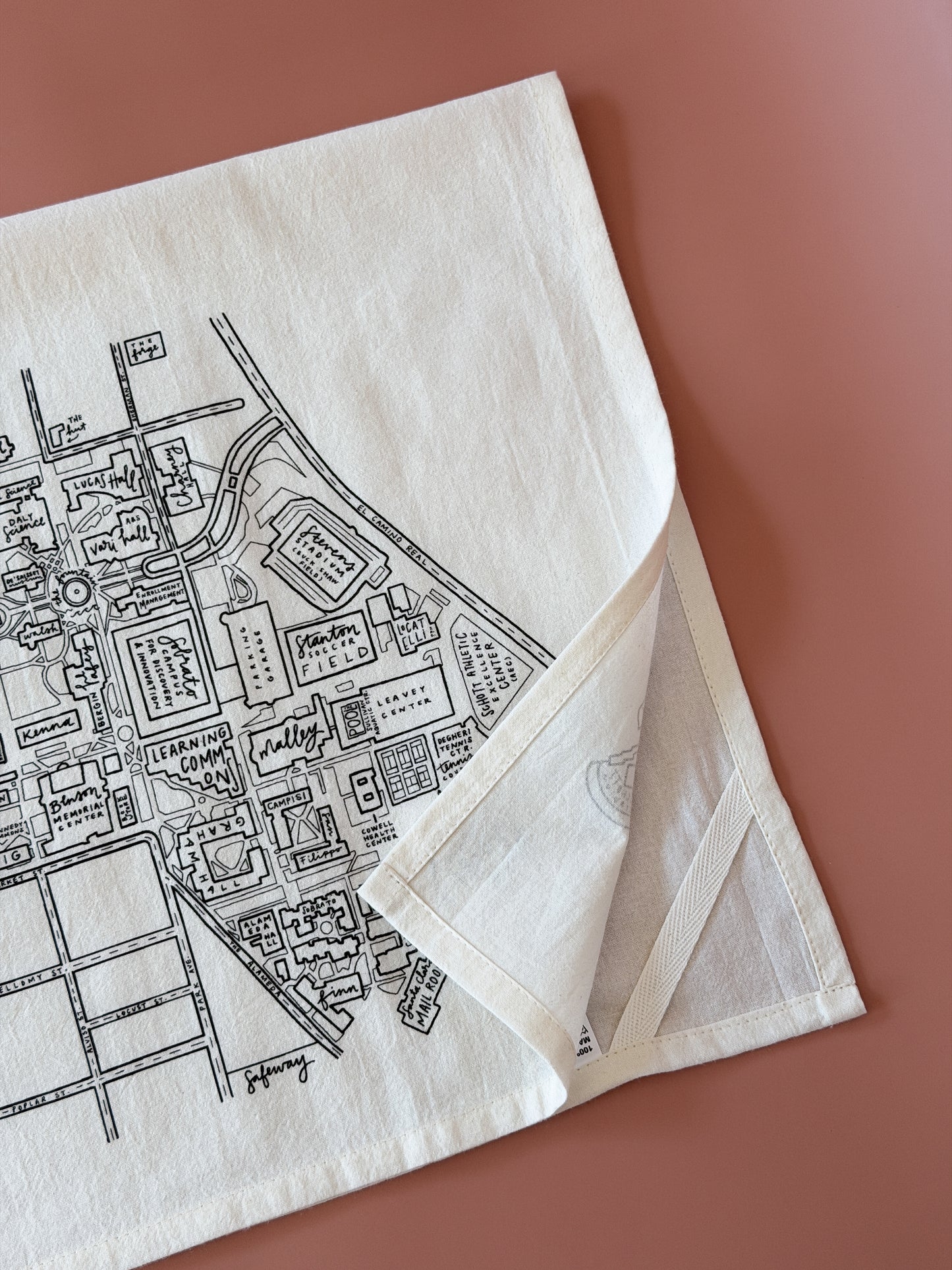 Santa Clara University Tea Towel