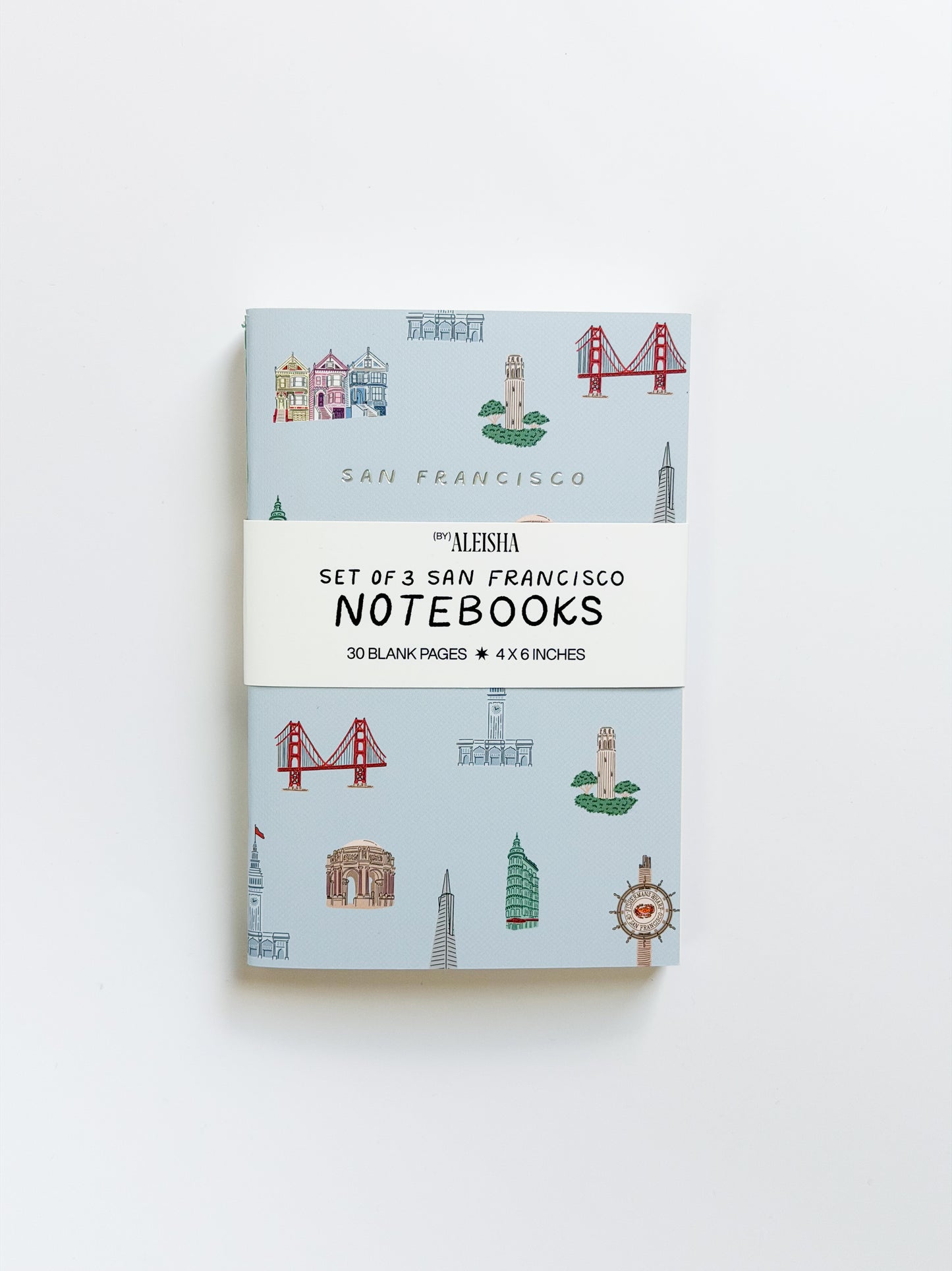 San Francisco Landmark Notebooks (Set of 3)