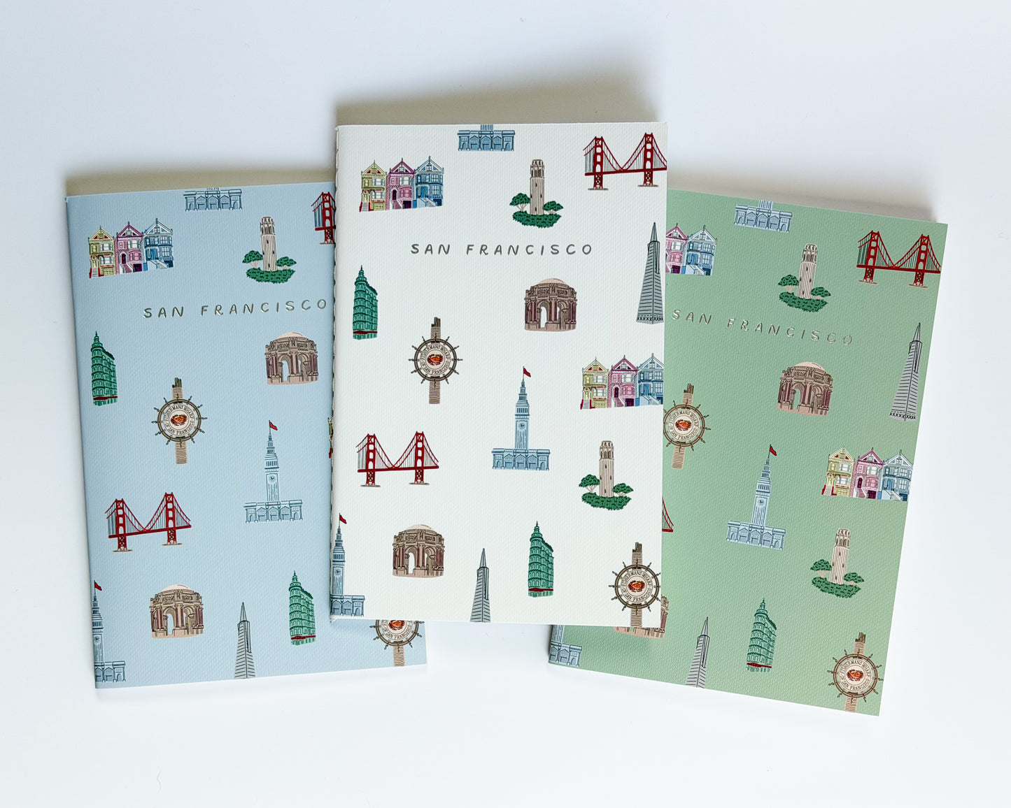 San Francisco Landmark Notebooks (Set of 3)