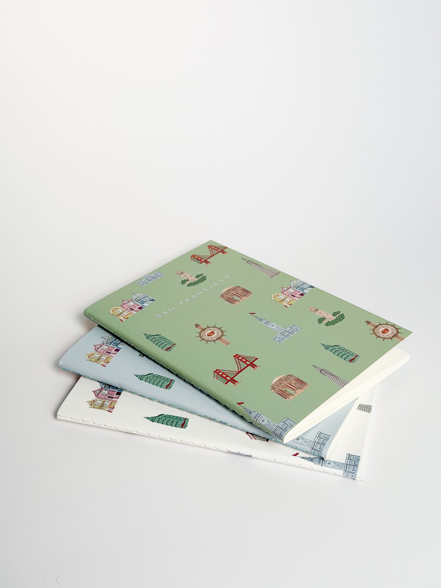 San Francisco Landmark Notebooks (Set of 3)