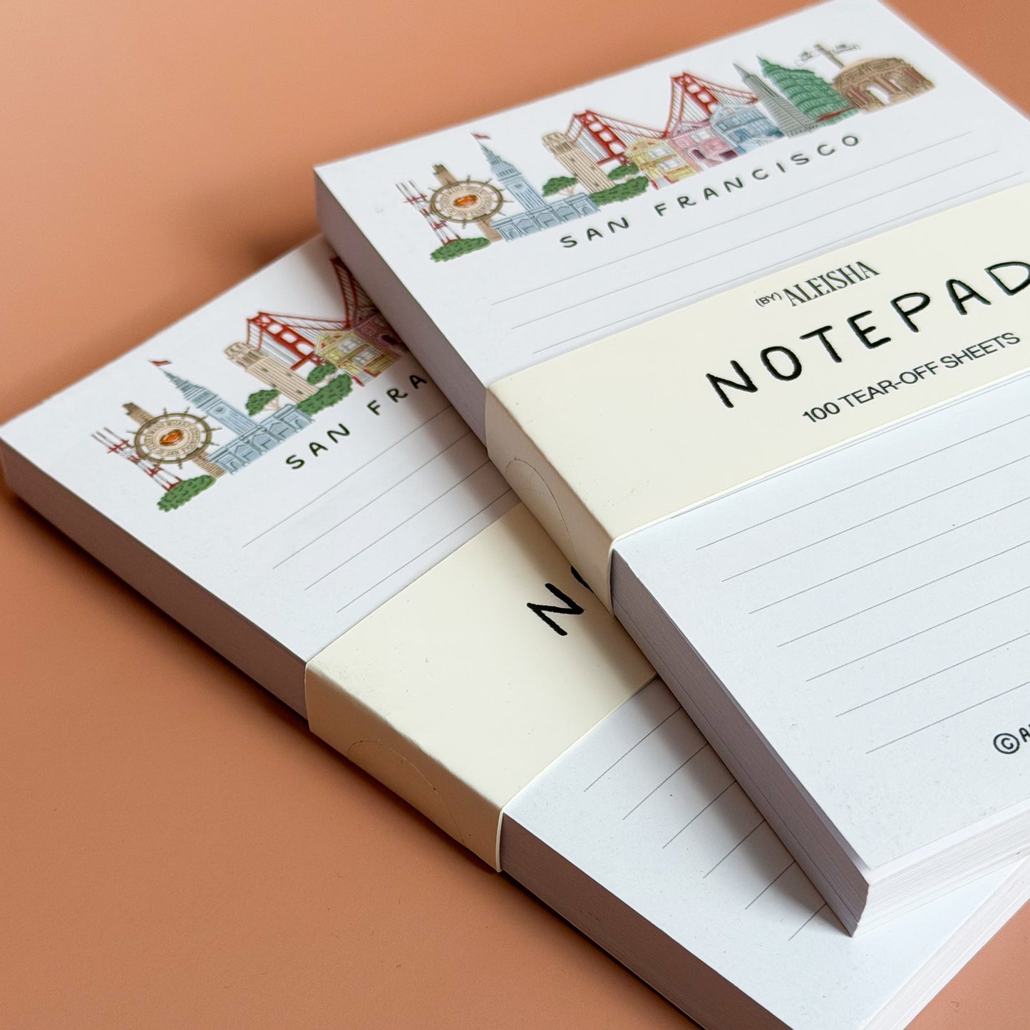 San Francisco Illustrated Landmarks Notepad