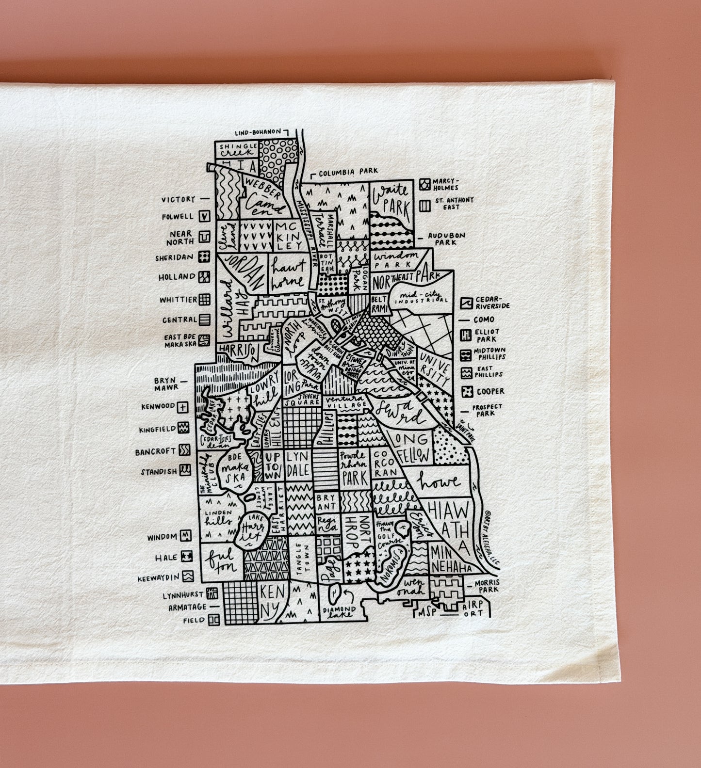 Minneapolis Tea Towel