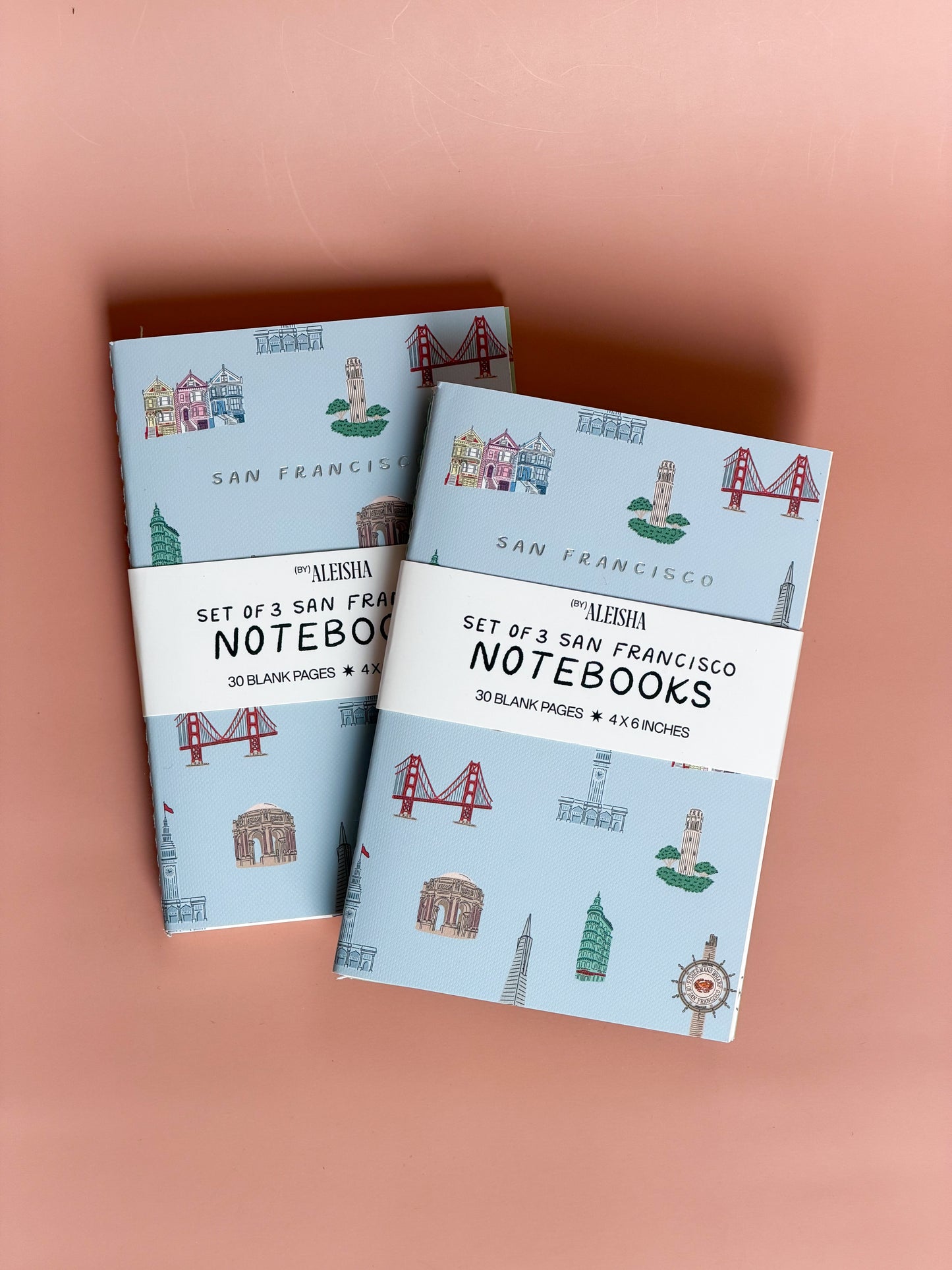 San Francisco Landmark Notebooks (Set of 3)