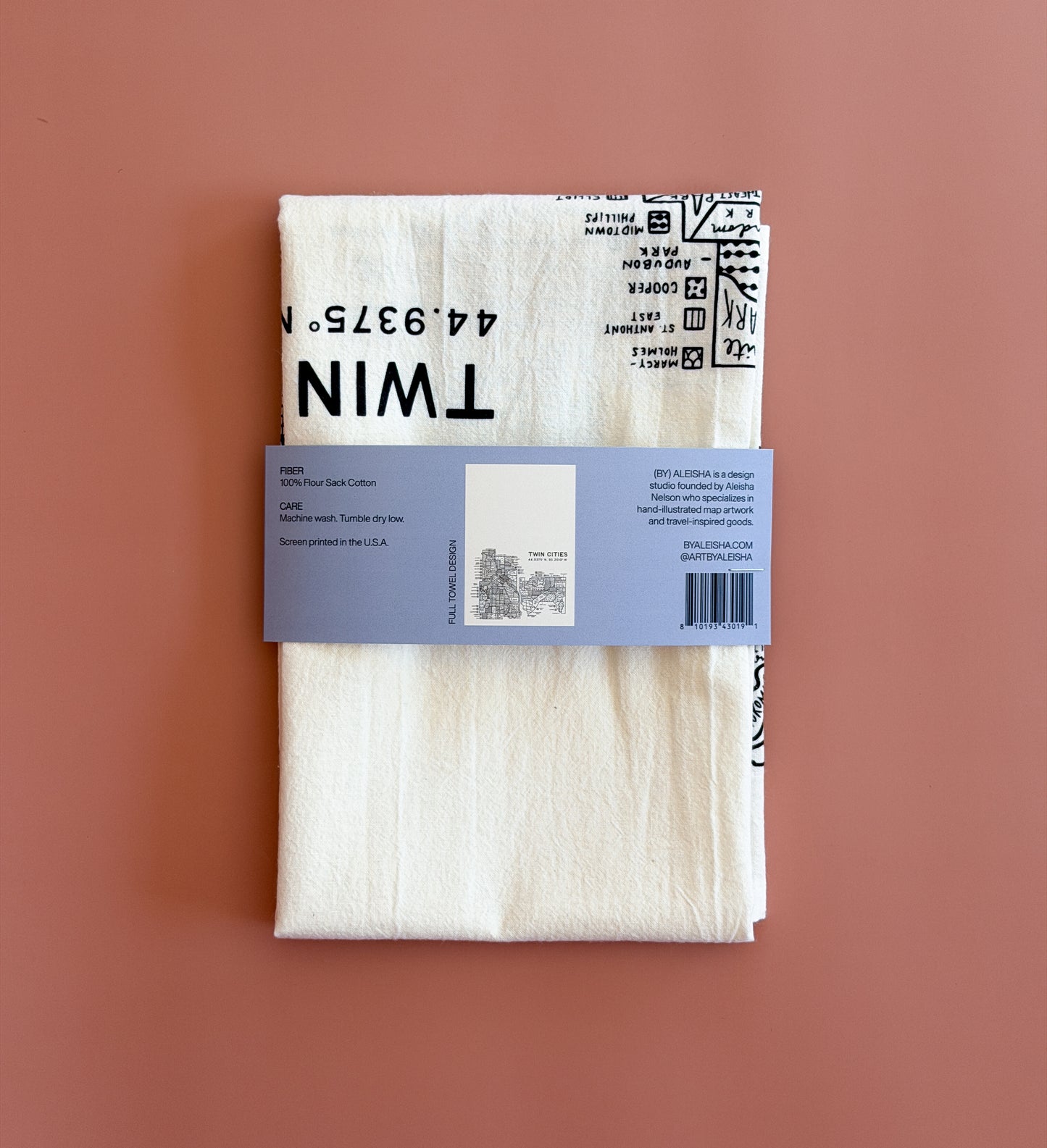 Twin Cities Tea Towel