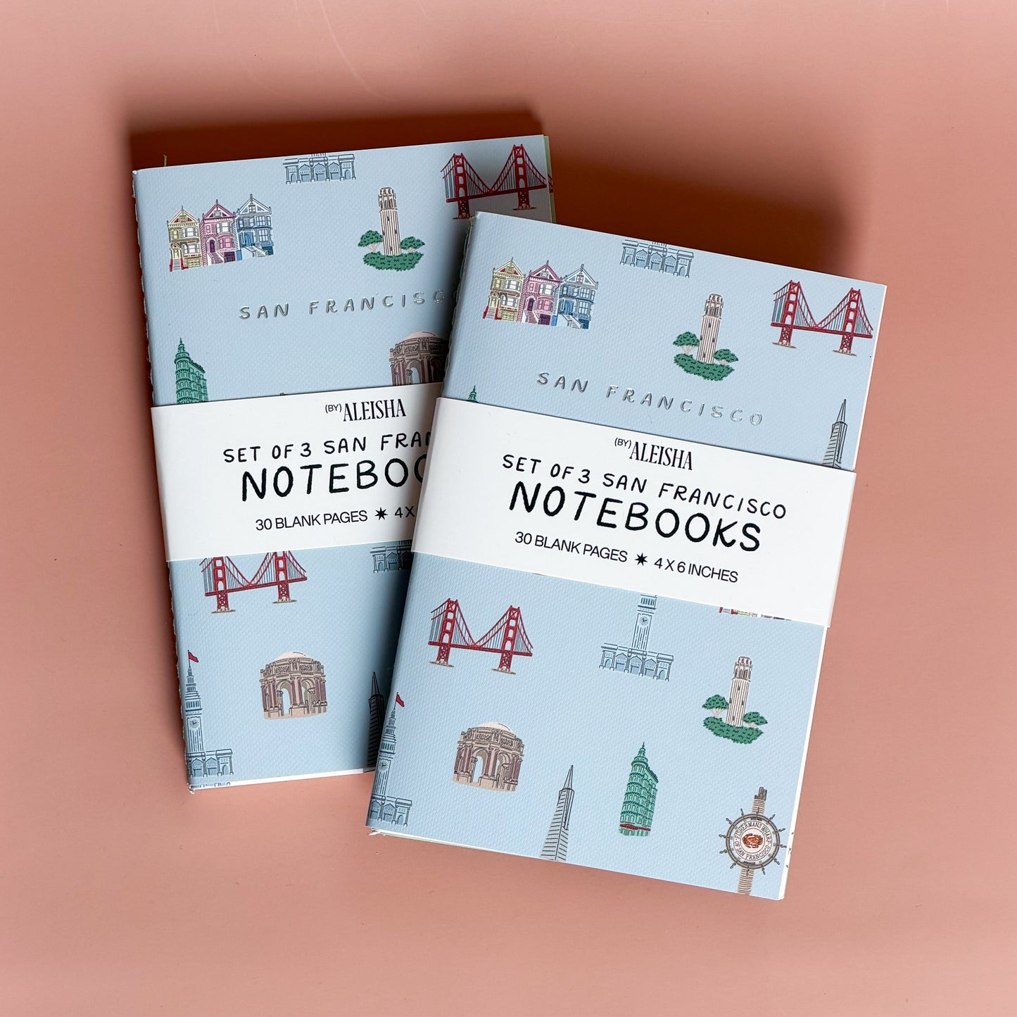 San Francisco Landmark Notebooks (Set of 3)