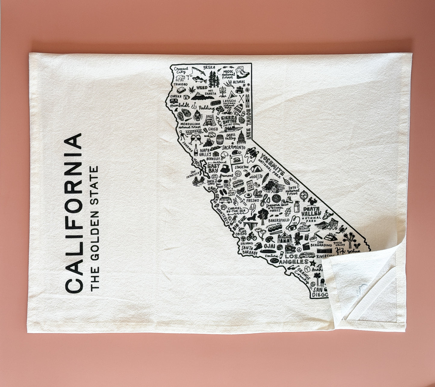 State of California Tea Towel