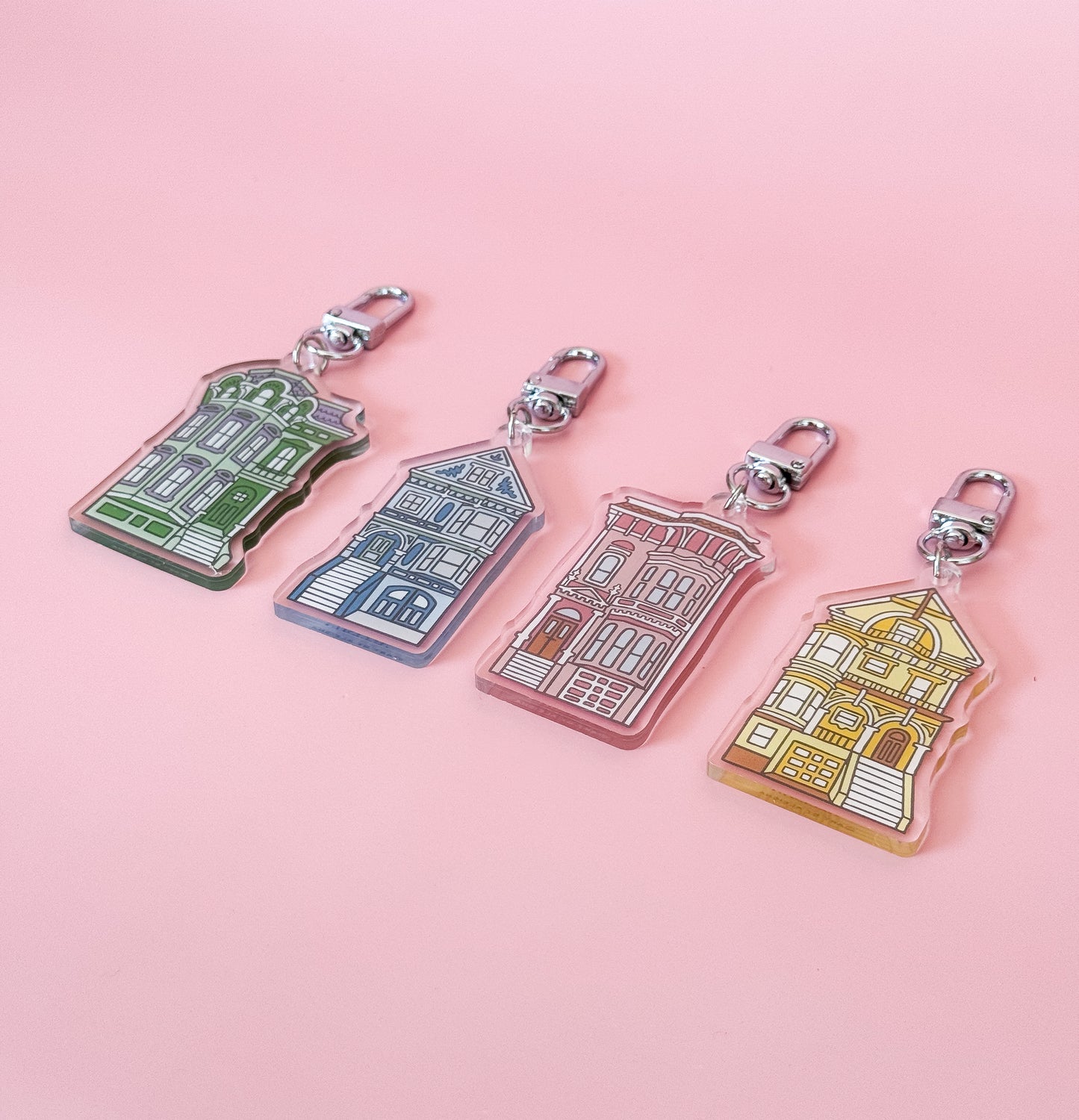 Painted Lady Keychain