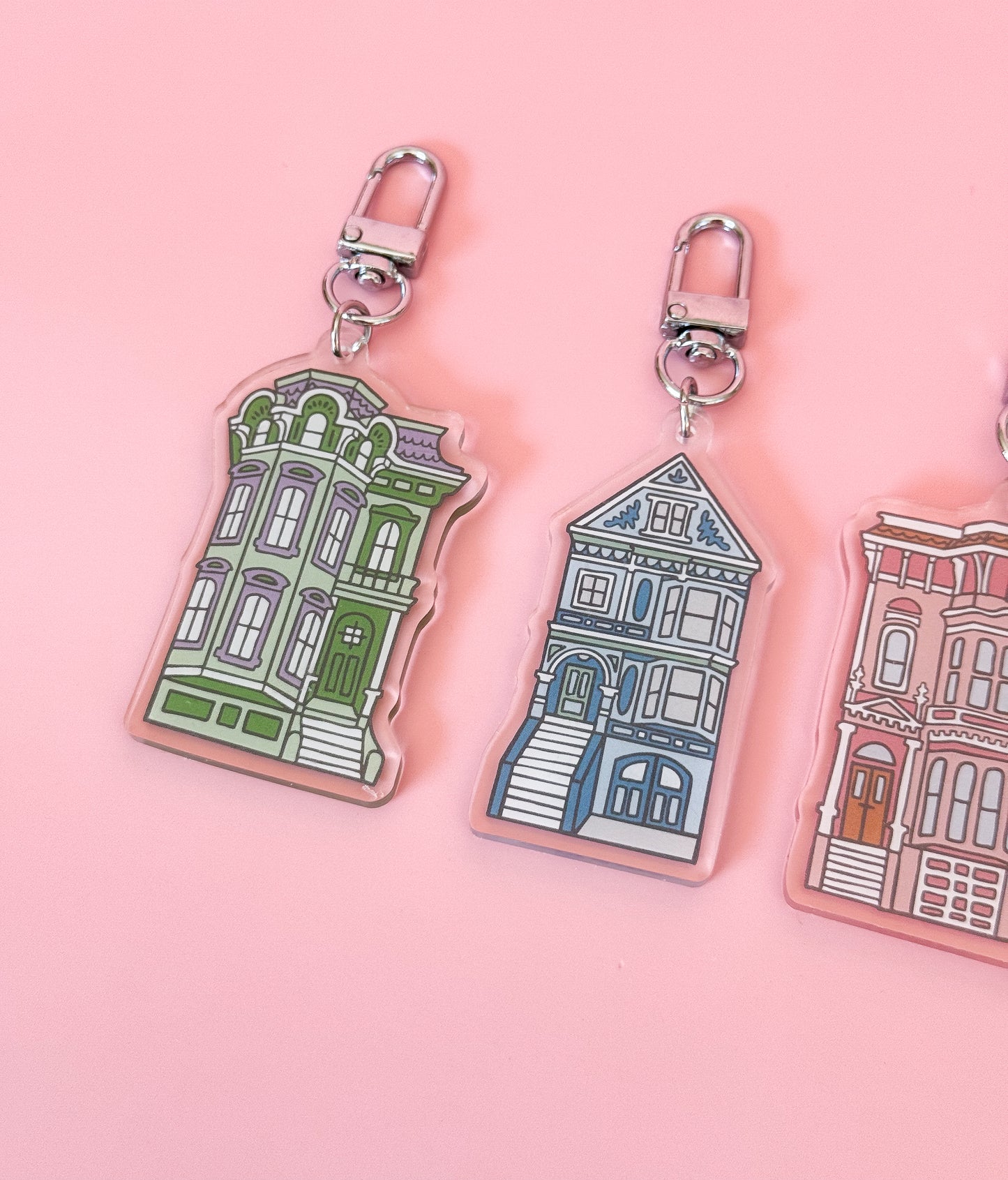 Painted Lady Keychain