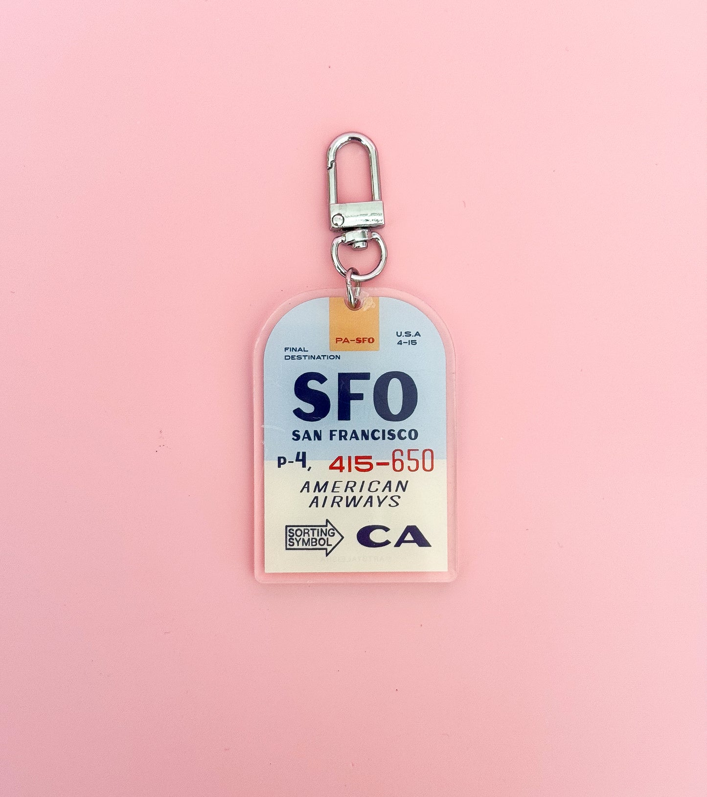 SFO Luggage Tag Keychain
