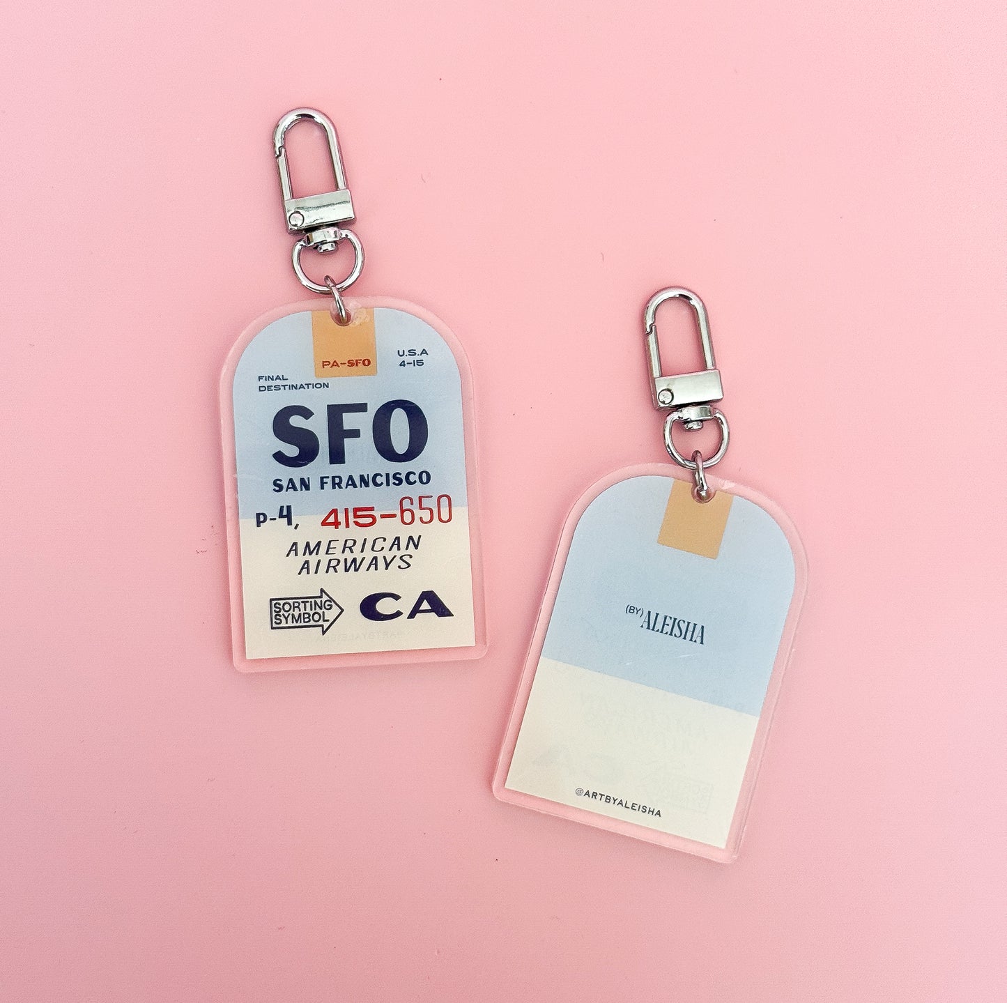SFO Luggage Tag Keychain