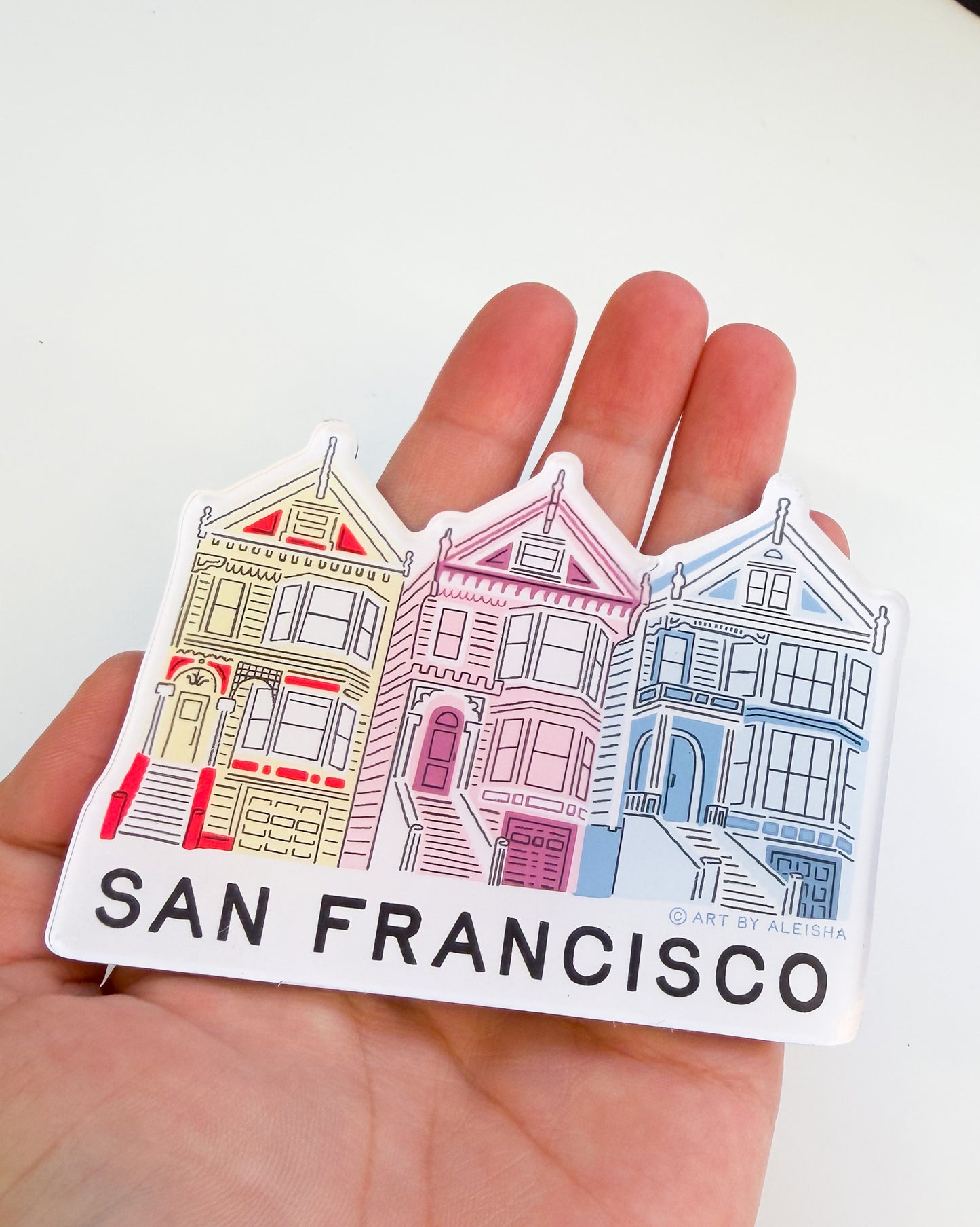 Painted Ladies Acrylic Magnet