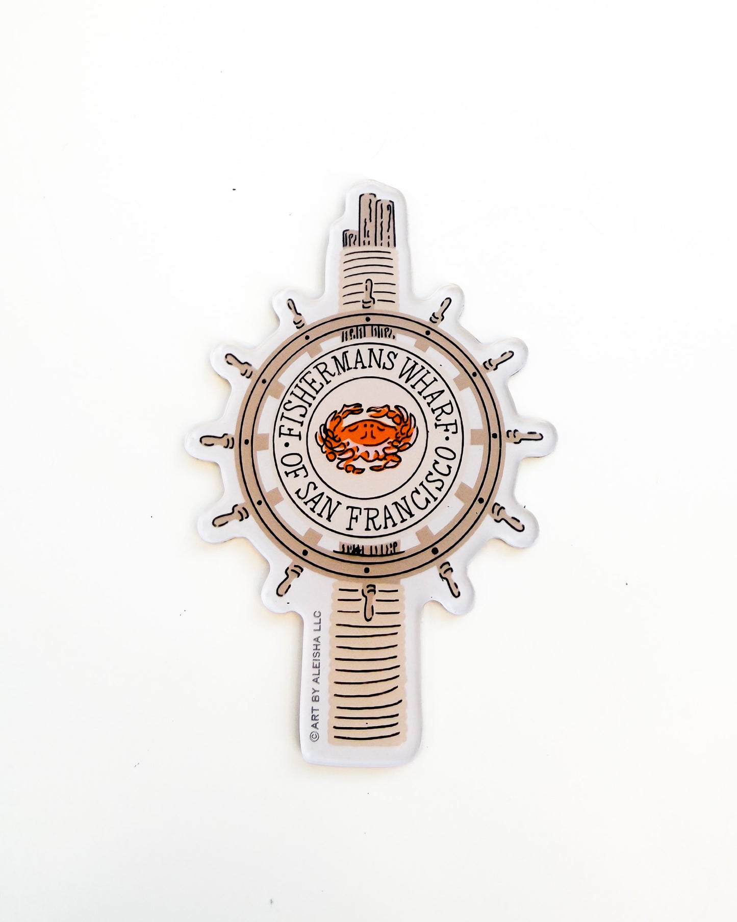 Fisherman's Wharf Acrylic Magnet