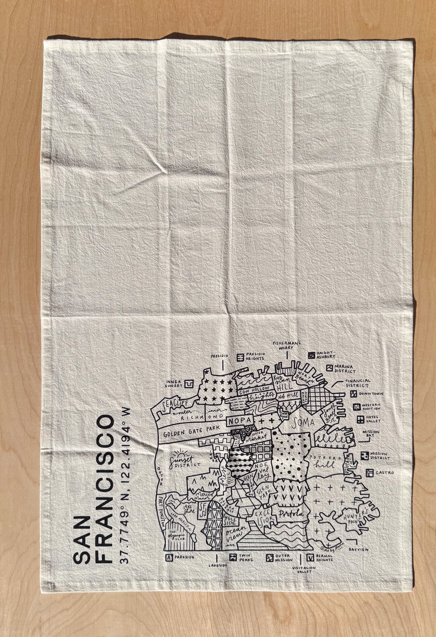 San Francisco Tea Towel