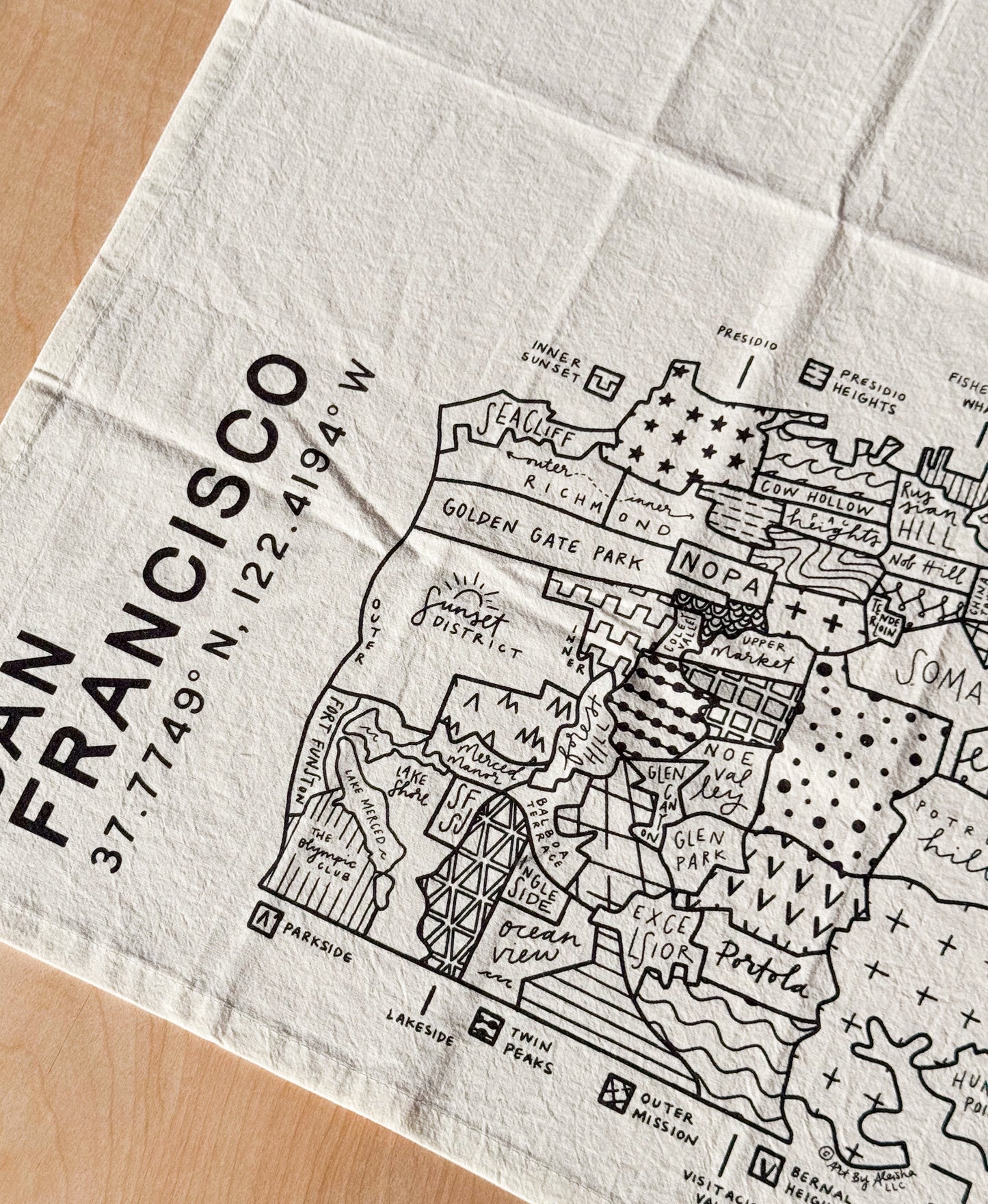 San Francisco Tea Towel