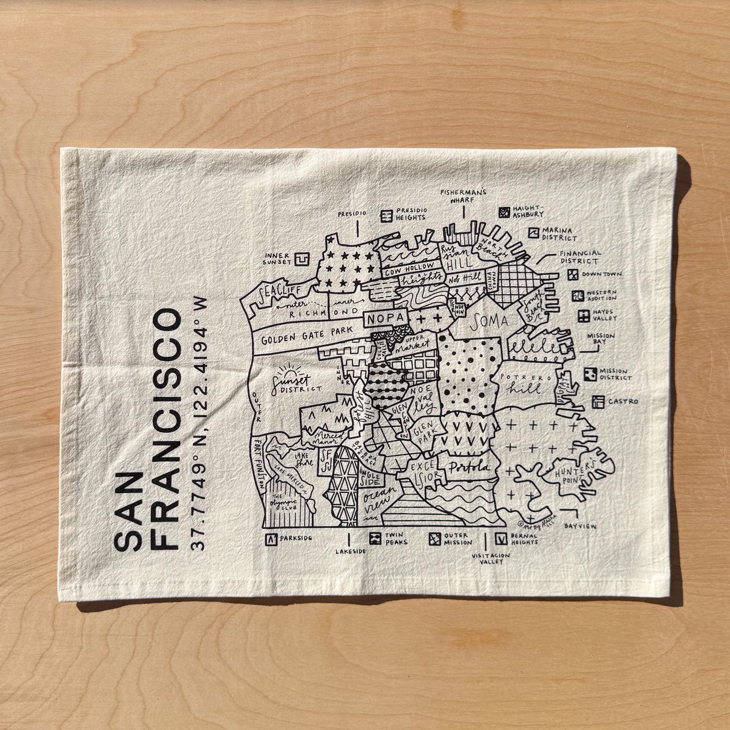 San Francisco Tea Towel