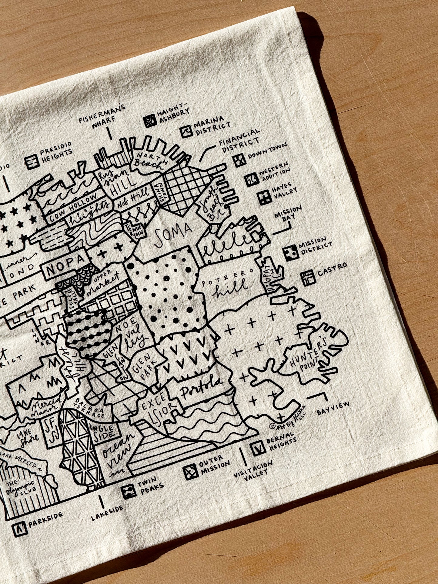 San Francisco Tea Towel
