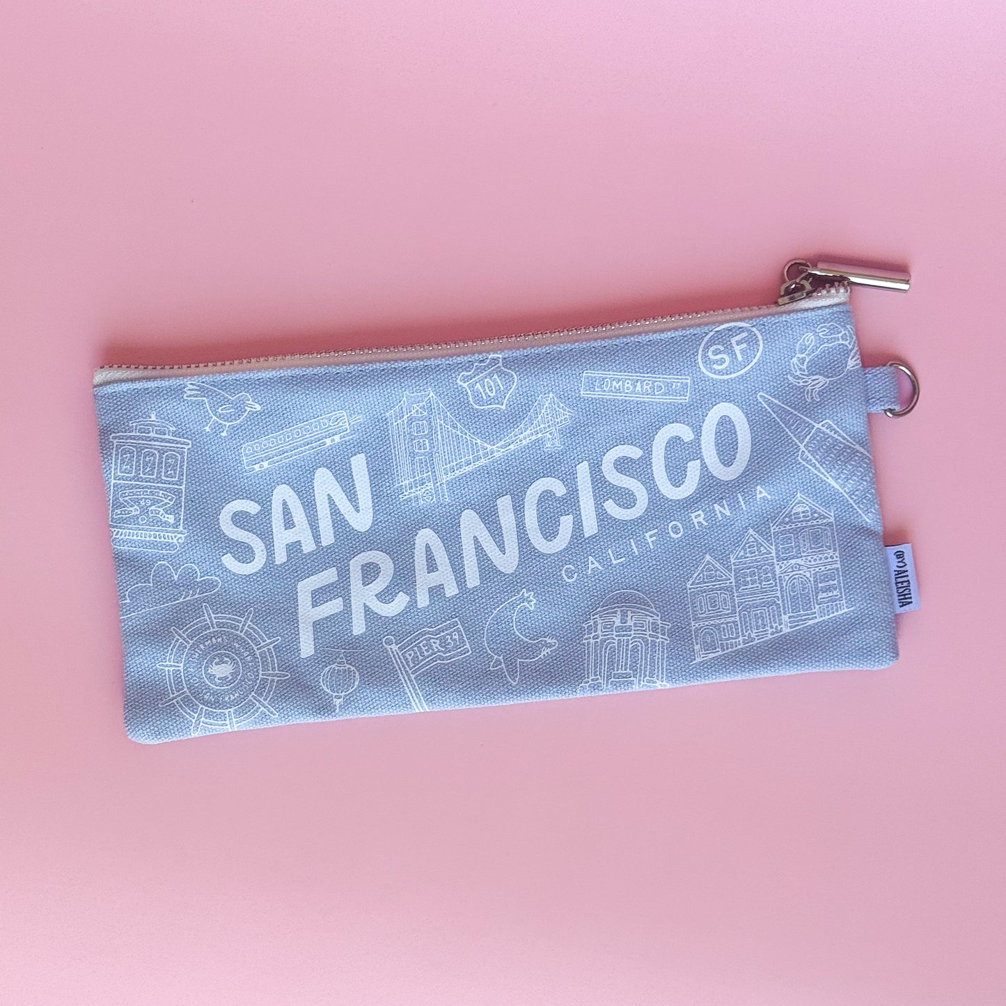 San Francisco Icons Canvas Pouch
