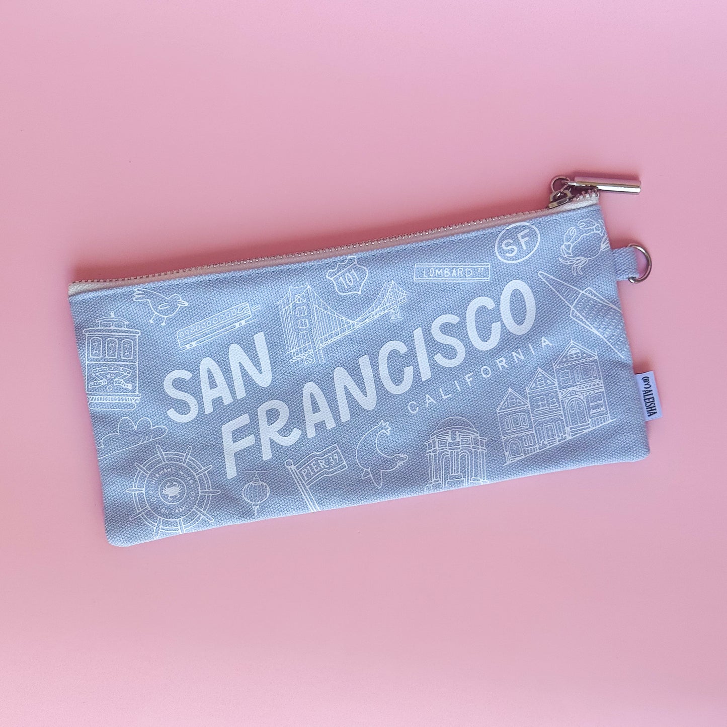 San Francisco Icons Canvas Pouch