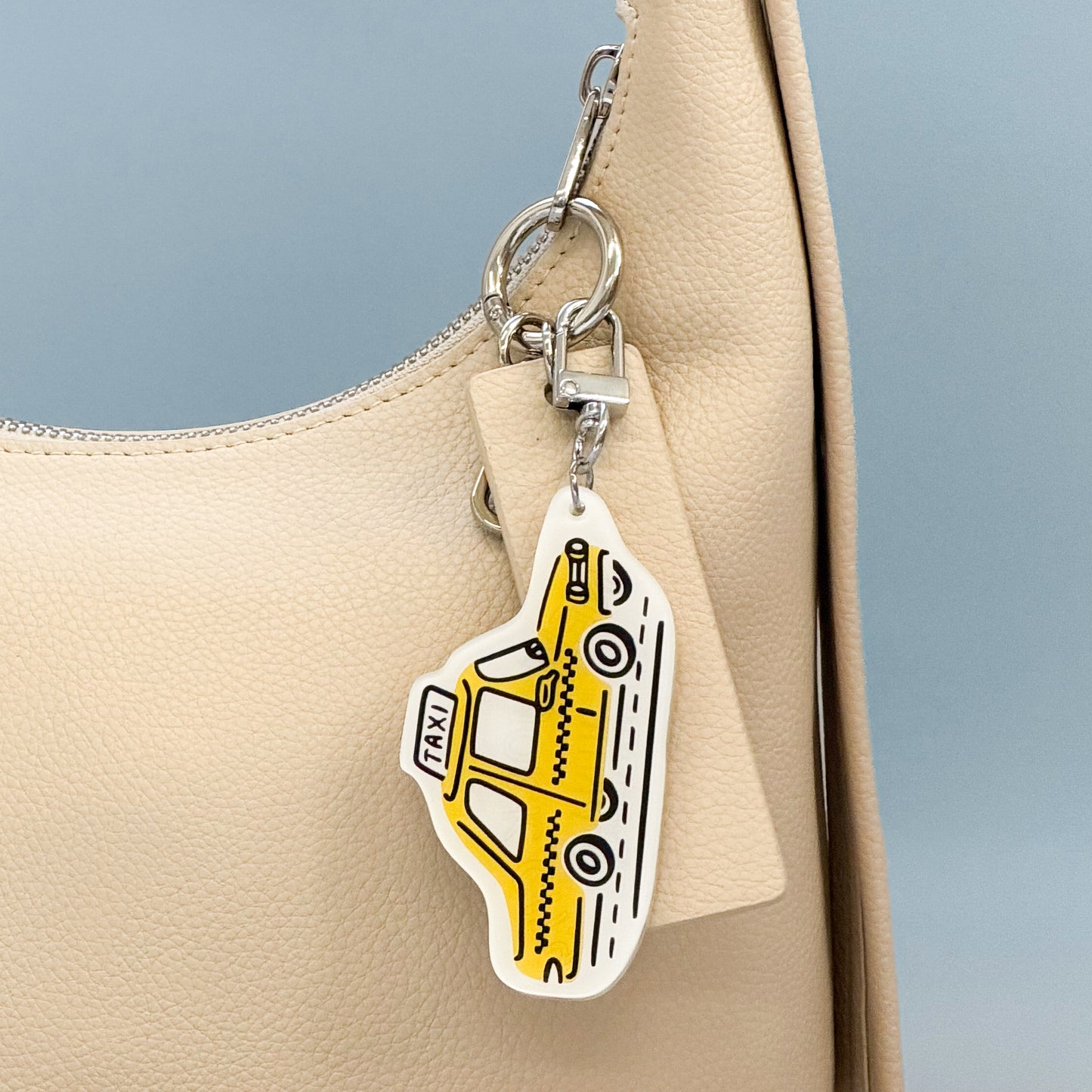 New York Taxi Cab Acrylic Keychain