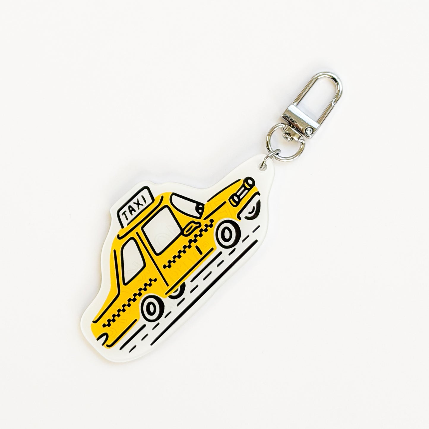 New York Taxi Cab Acrylic Keychain
