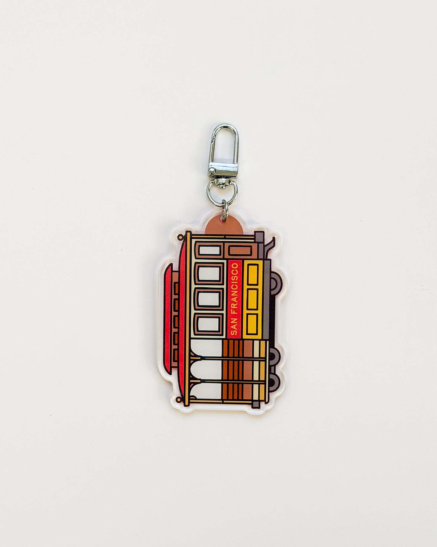San Francisco Cable Car Acrylic Keychain