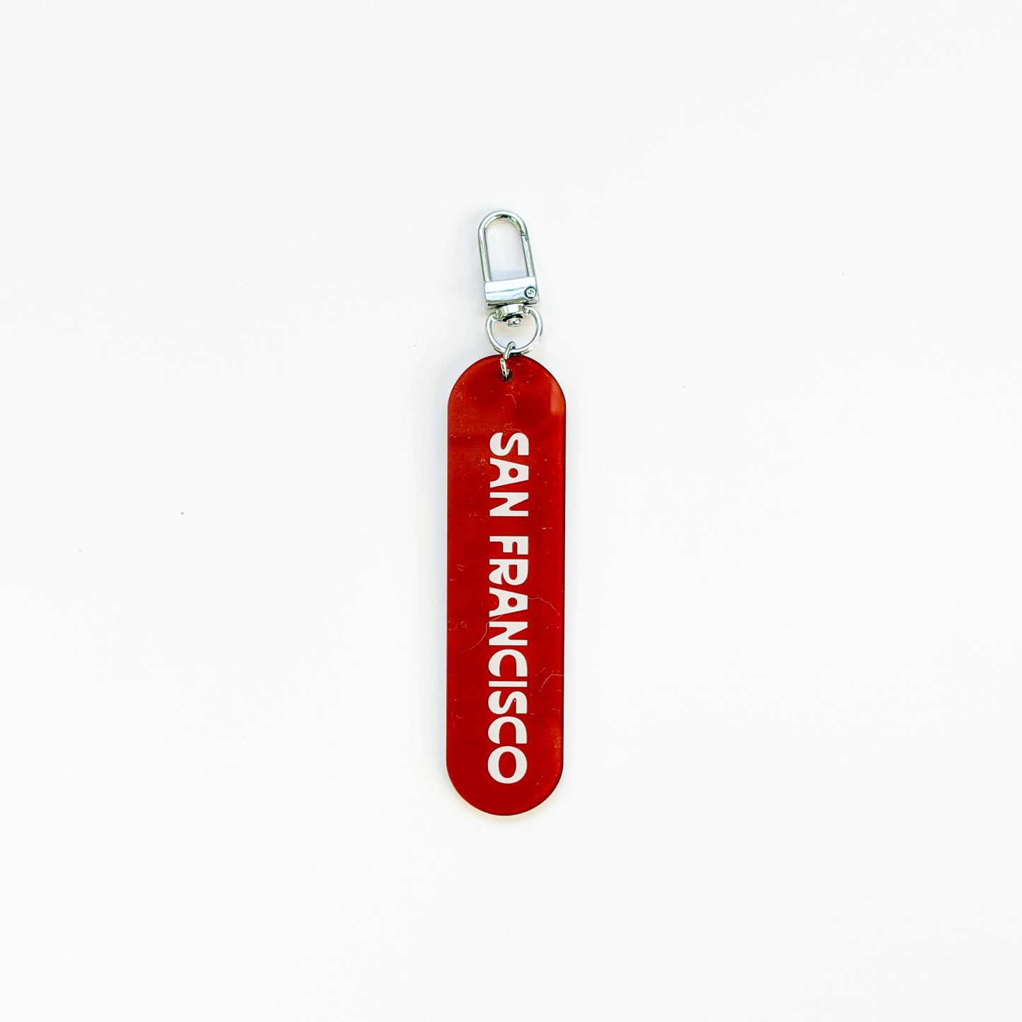 San Francisco Acrylic Pill Keychain