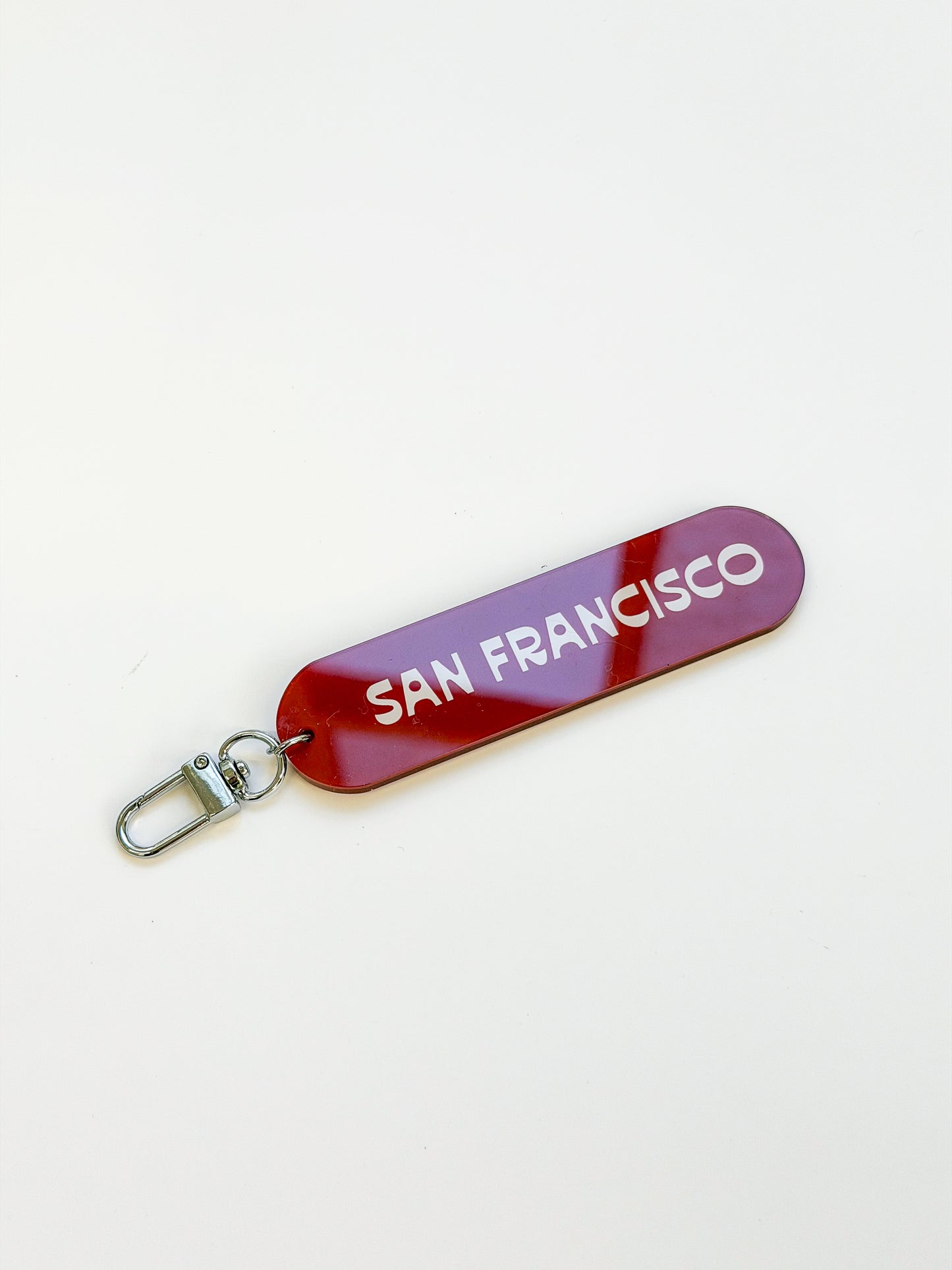 San Francisco Acrylic Pill Keychain