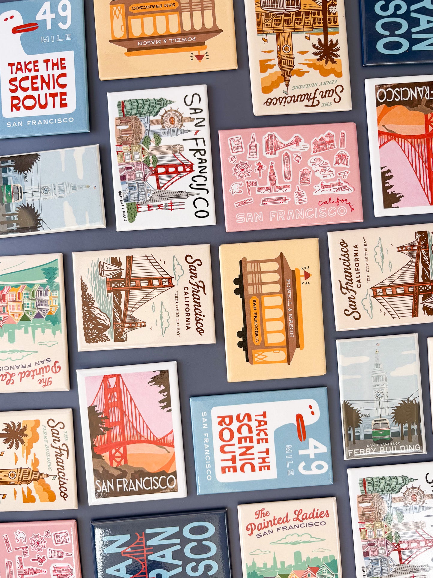 San Francisco Landmarks Magnet