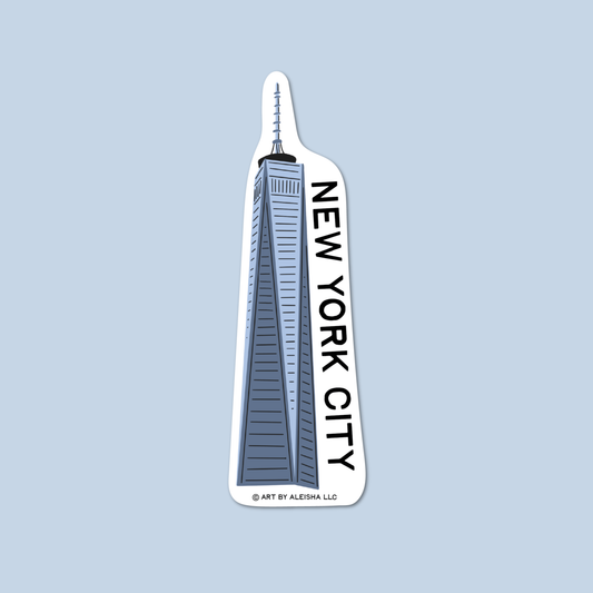 Illustrated One World Trade Center Sticker