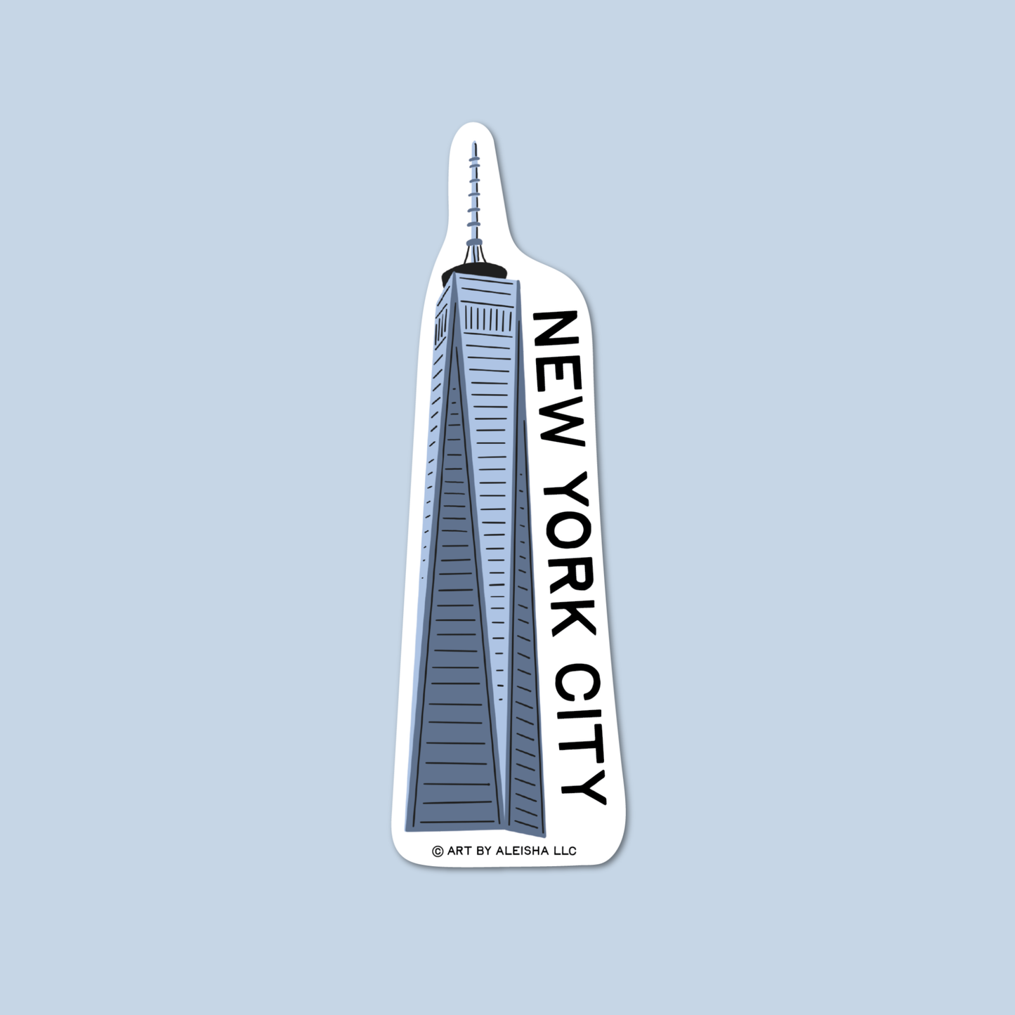 Illustrated One World Trade Center Sticker