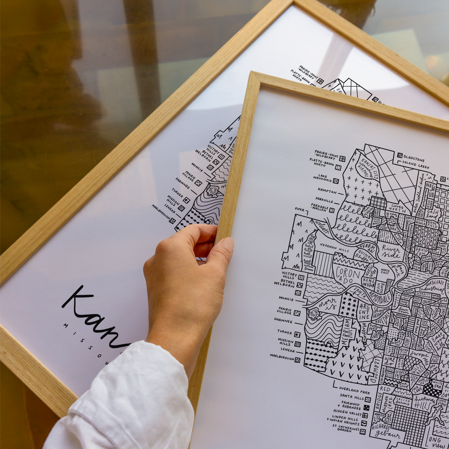 Kansas City Neighborhood Map Print