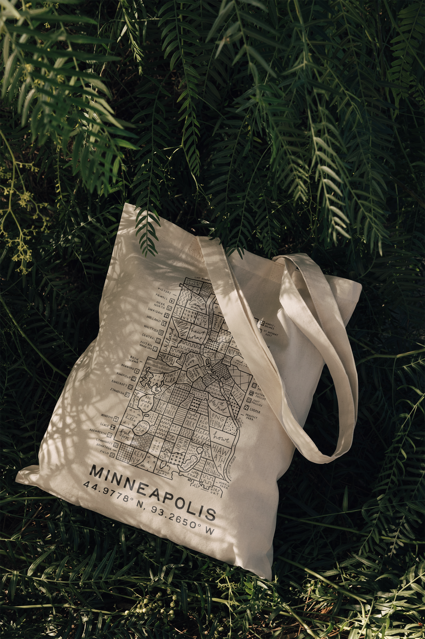 Minneapolis Neighborhood Map Tote