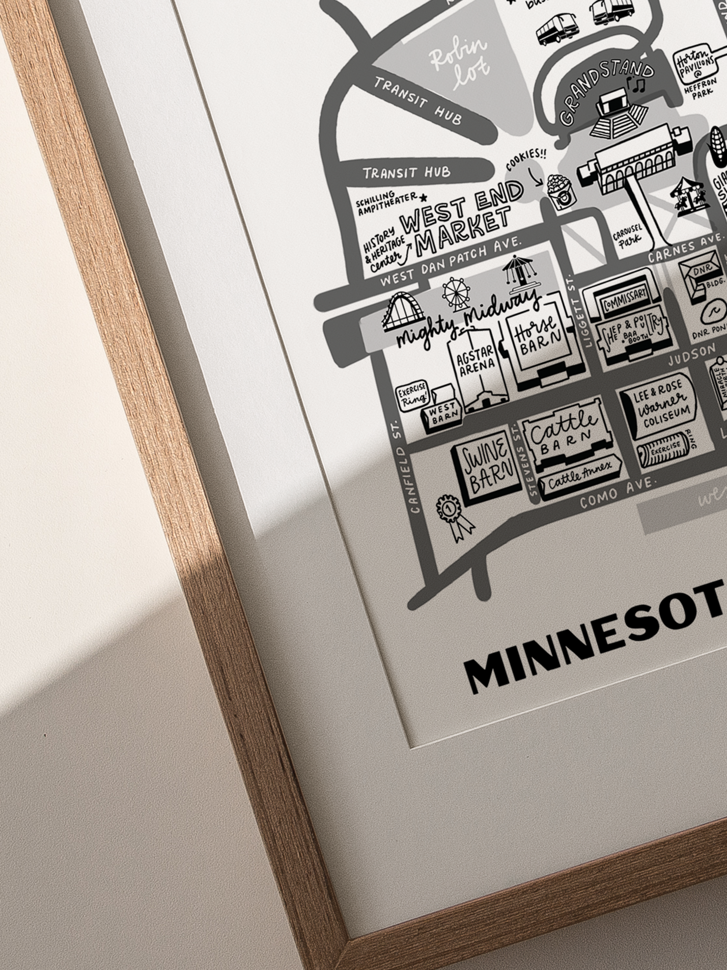 Minnesota State Fair Map Print