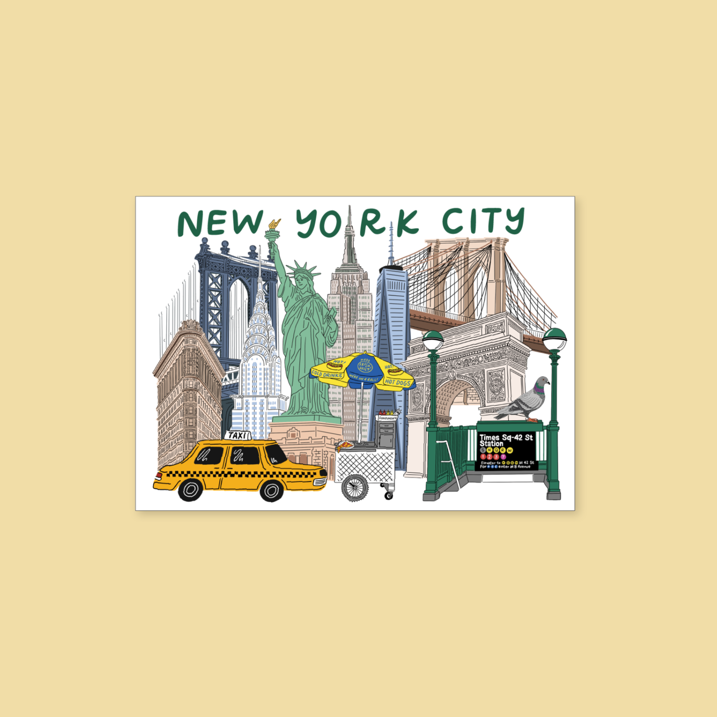 New York City Landmarks Magnet