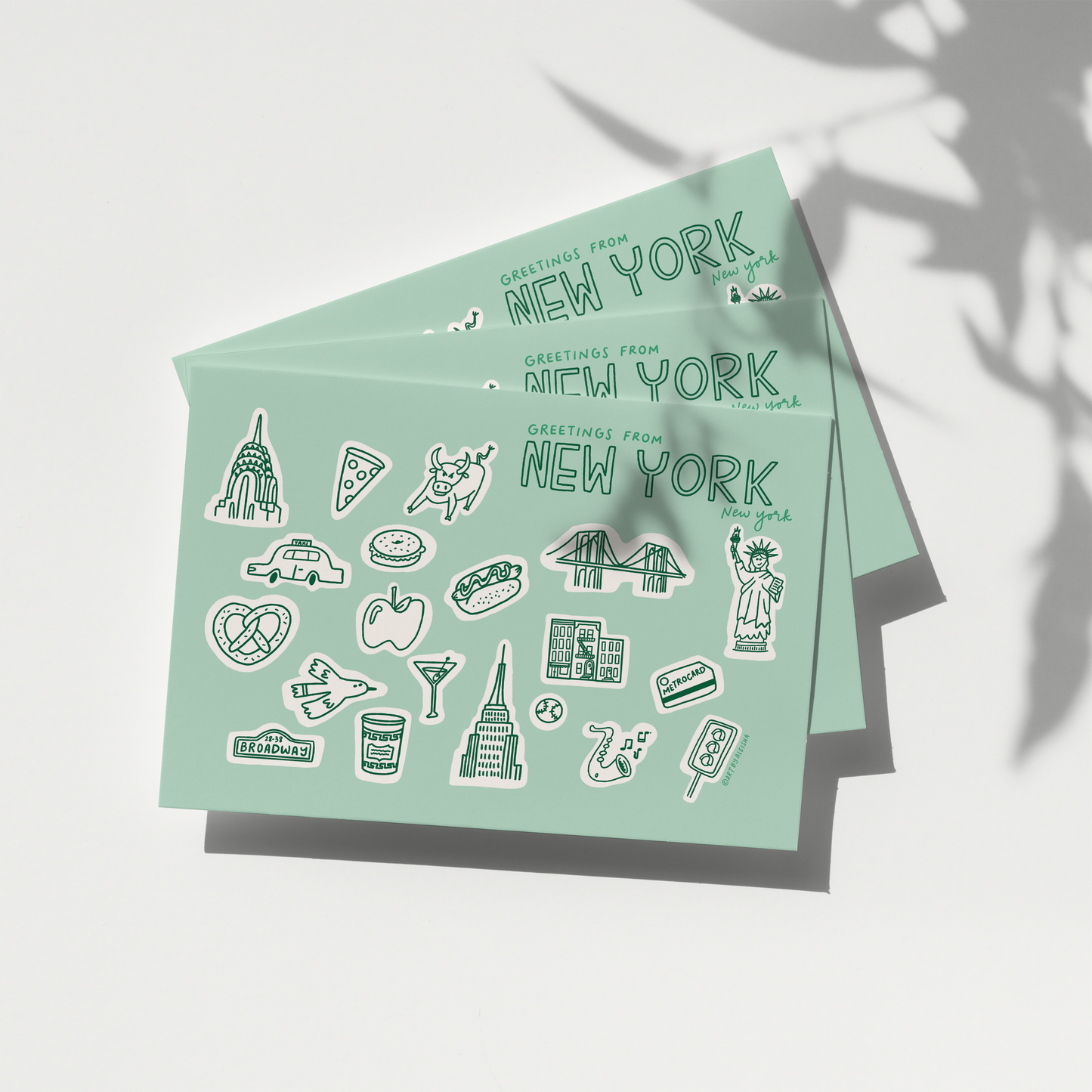 New York City Icons Postcard