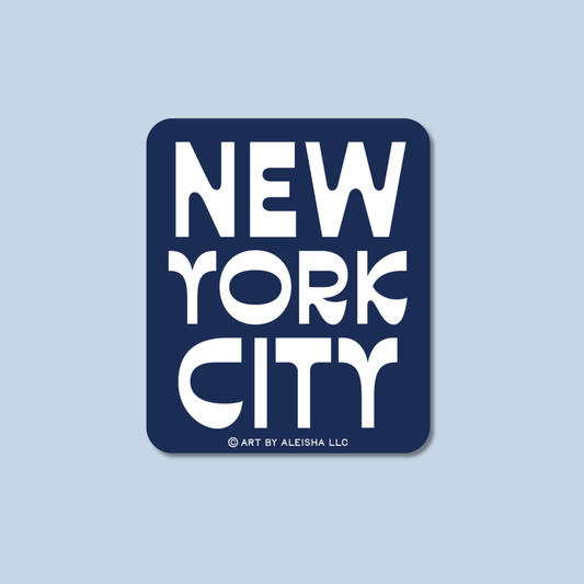 New York City Name Sticker