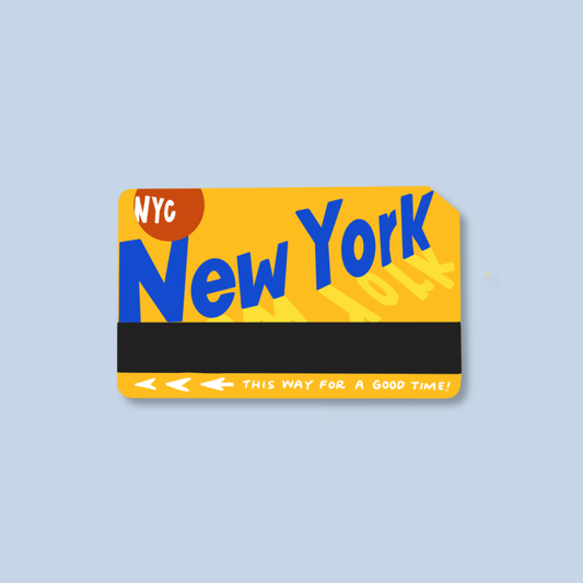 NYC Subway Card Sticker