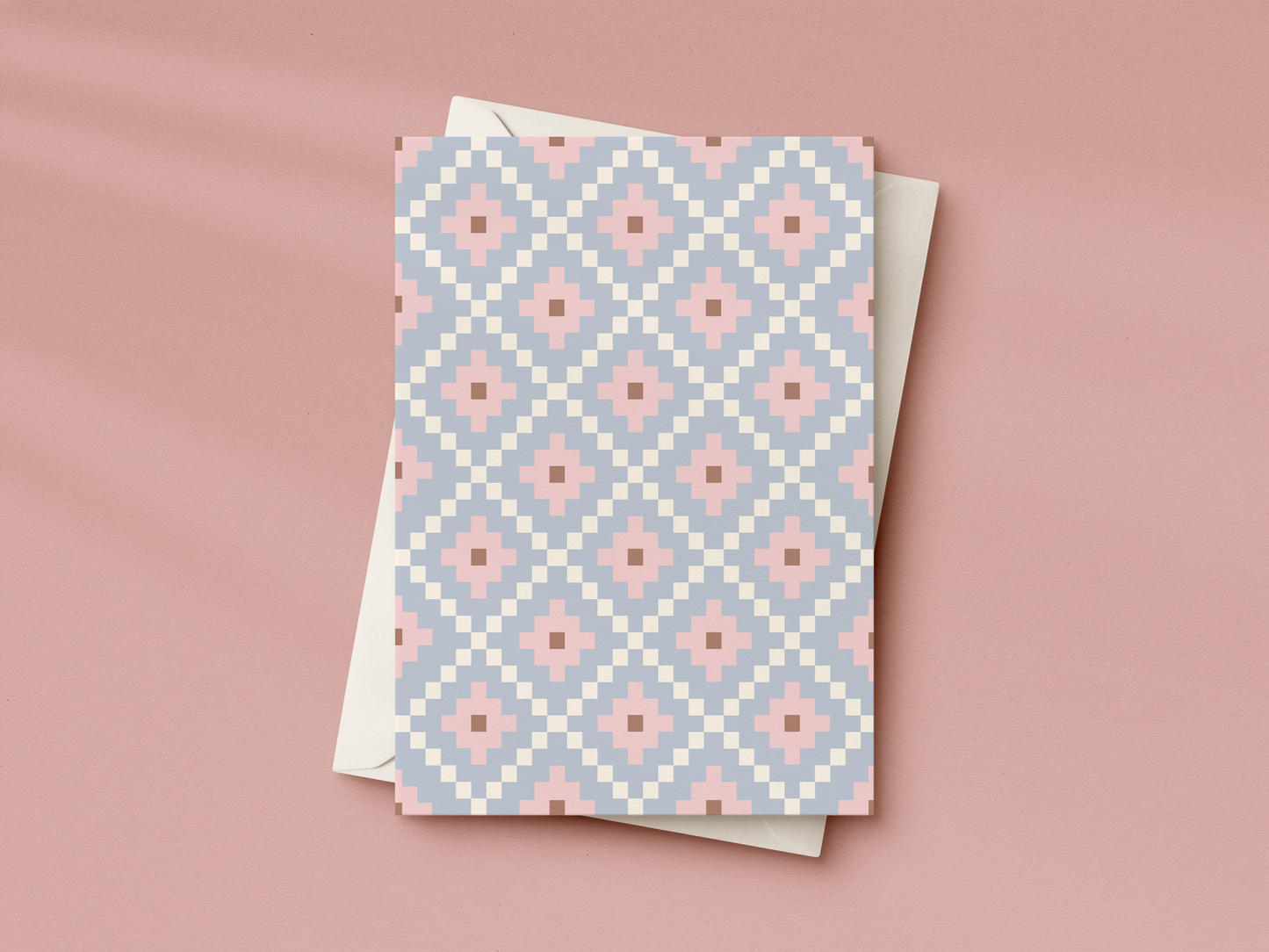 Pastel Patchwork 01 Greeting Card