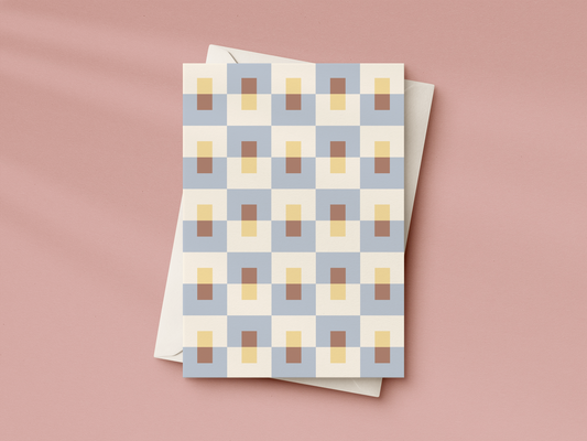 Pastel Patchwork 06 Greeting Card
