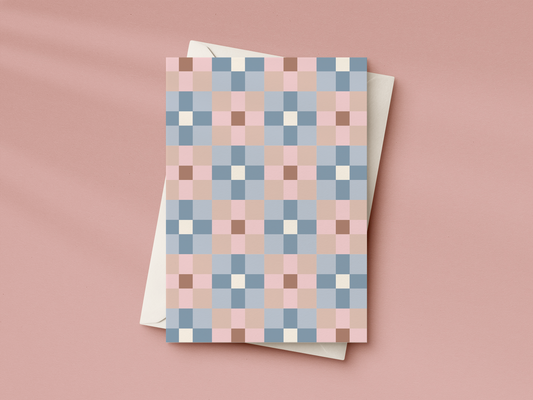 Pastel Patchwork 05 Greeting Card