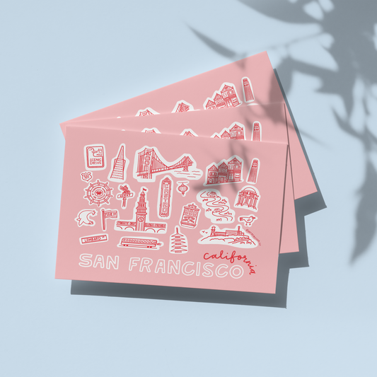 San Francisco Icons Postcard